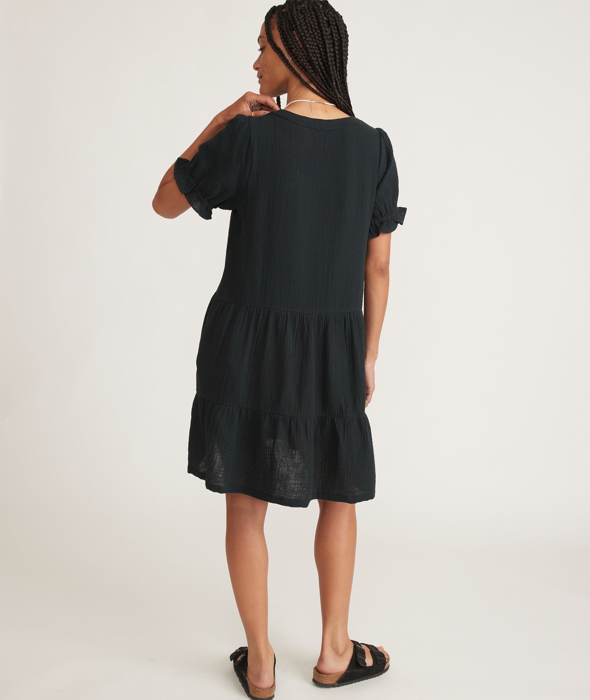 Jamie Mini Dress in Black – Marine Layer