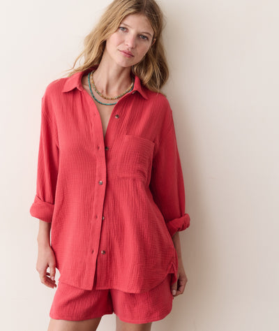 Jane Relaxed Double Cloth Shirt