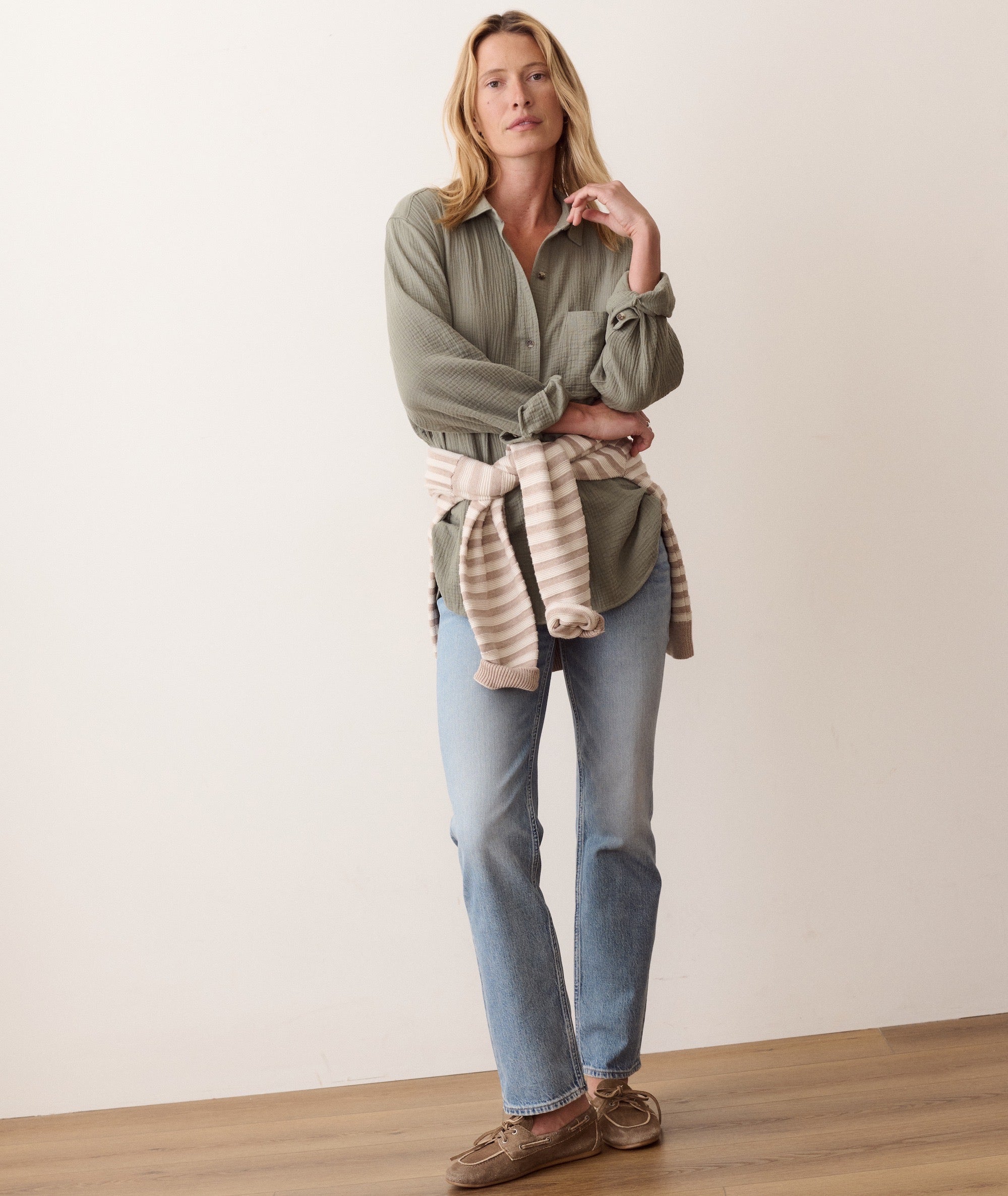 Jane Relaxed Double Cloth Shirt