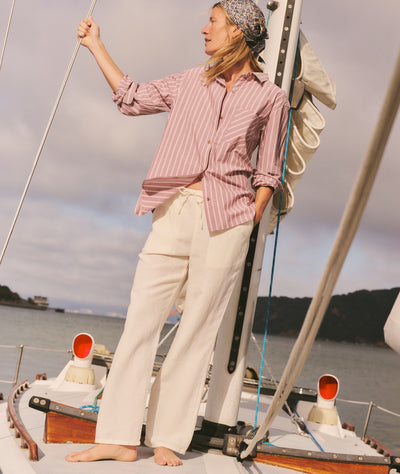 Linen Drawstring Pant