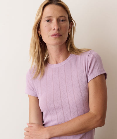 Lexi Pointelle Tee