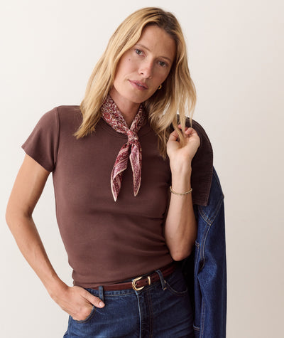 Lexi Rib Sun-In Crew Tee