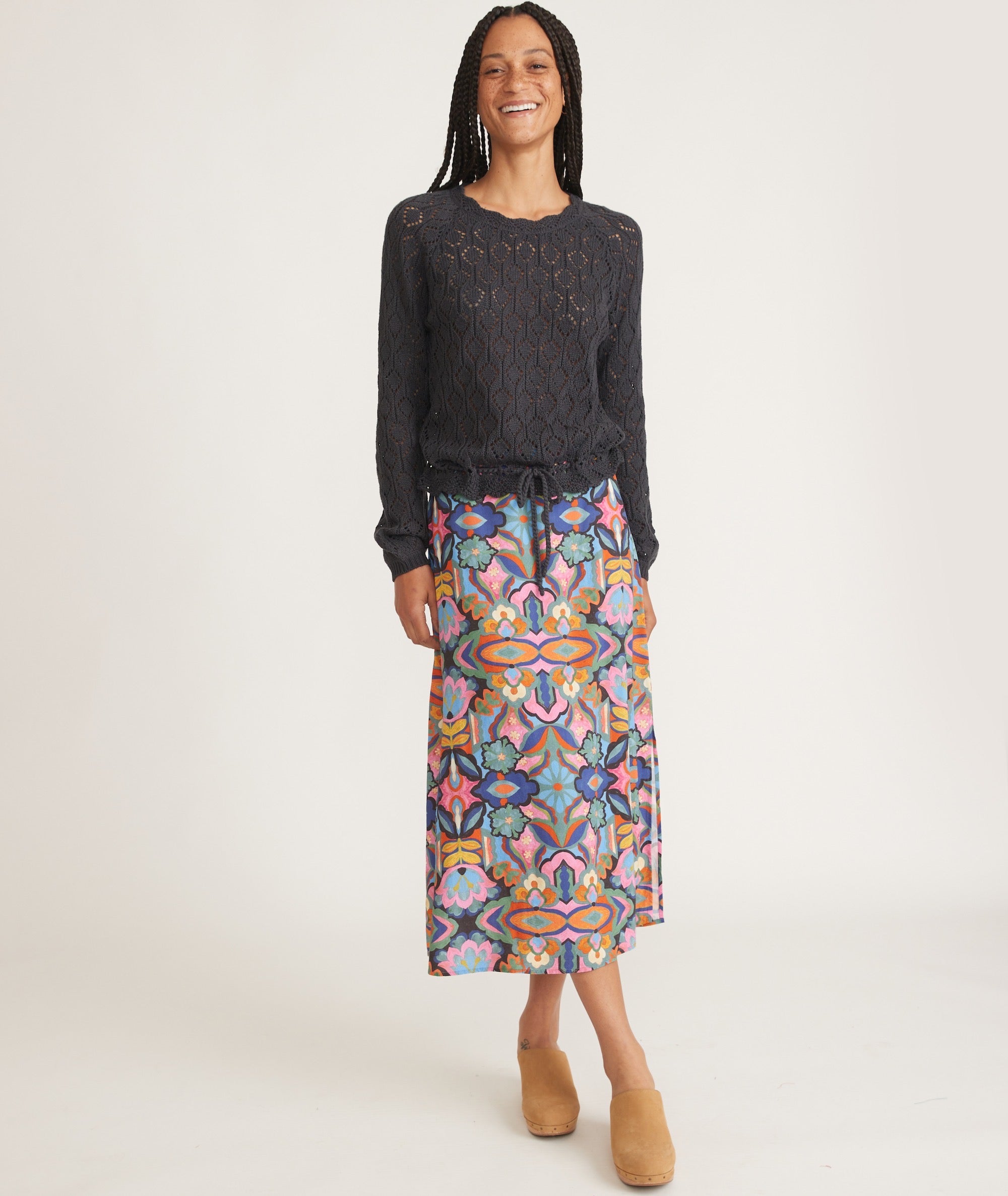 Crochet store fringe sweater