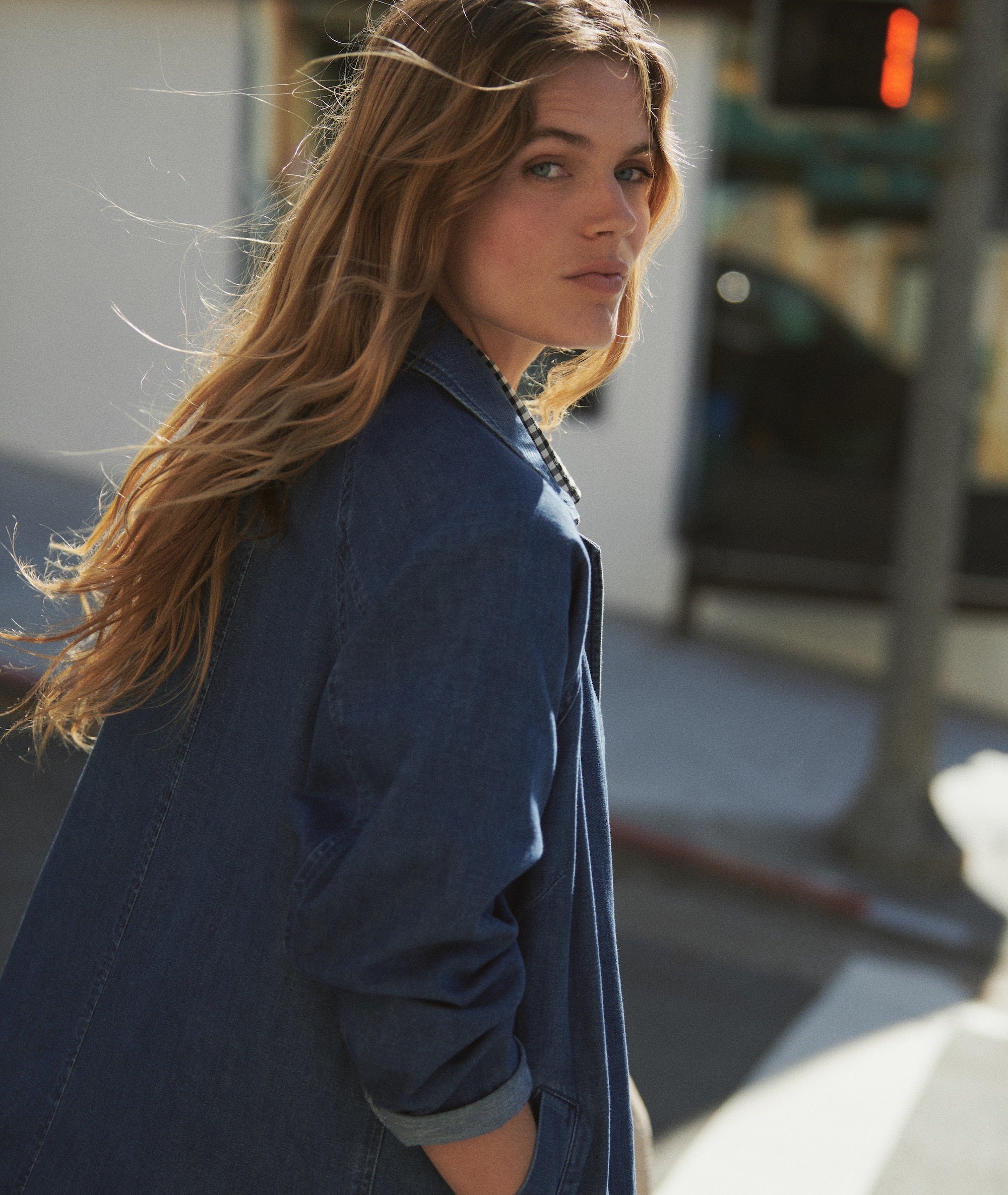 Hayes Denim Trench Coat
