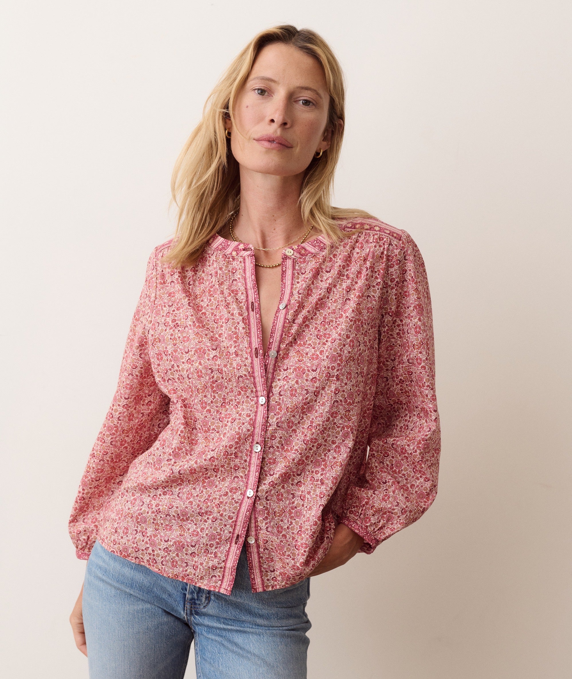 Vivian Button Through Blouse