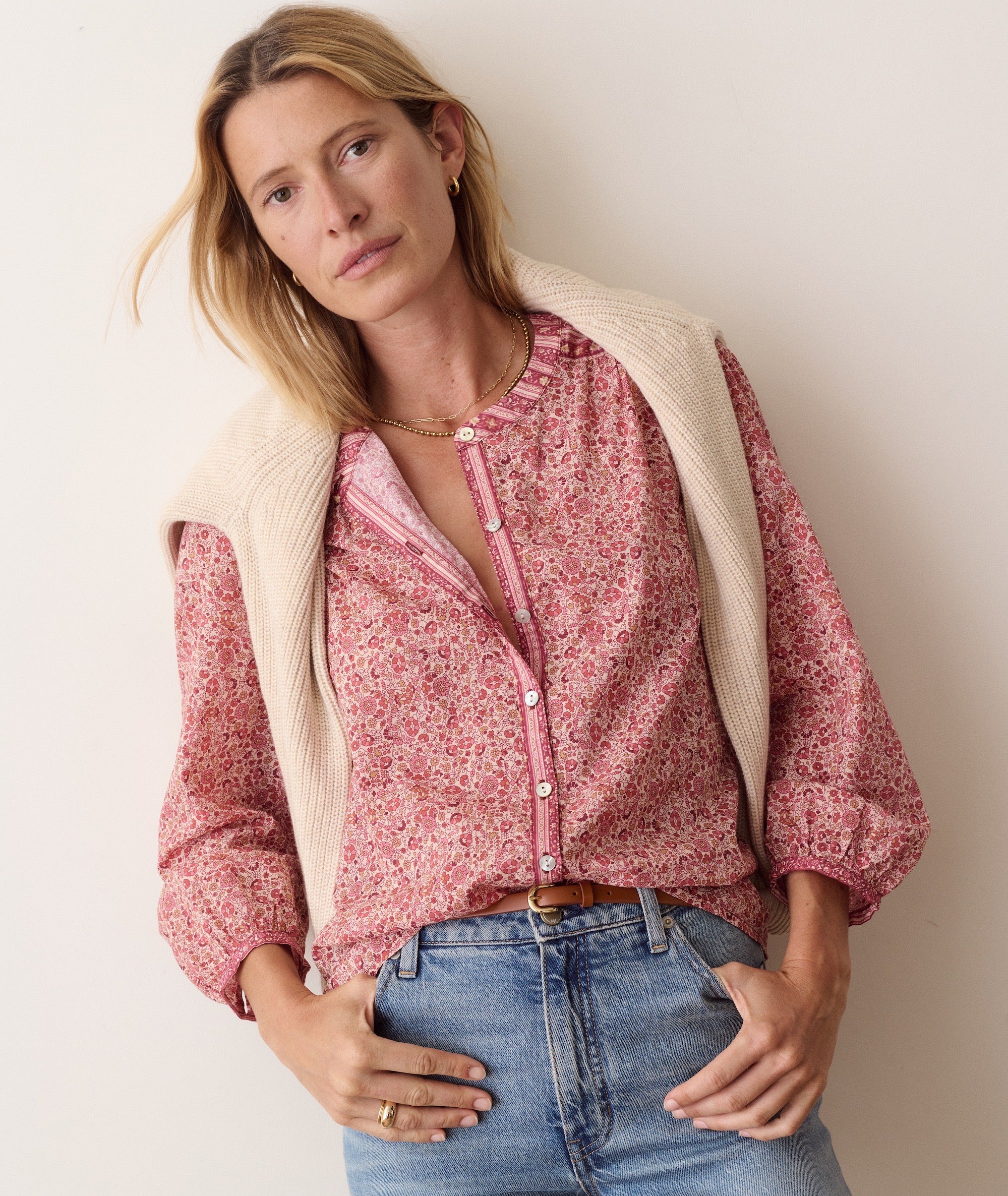 Vivian Button Through Blouse