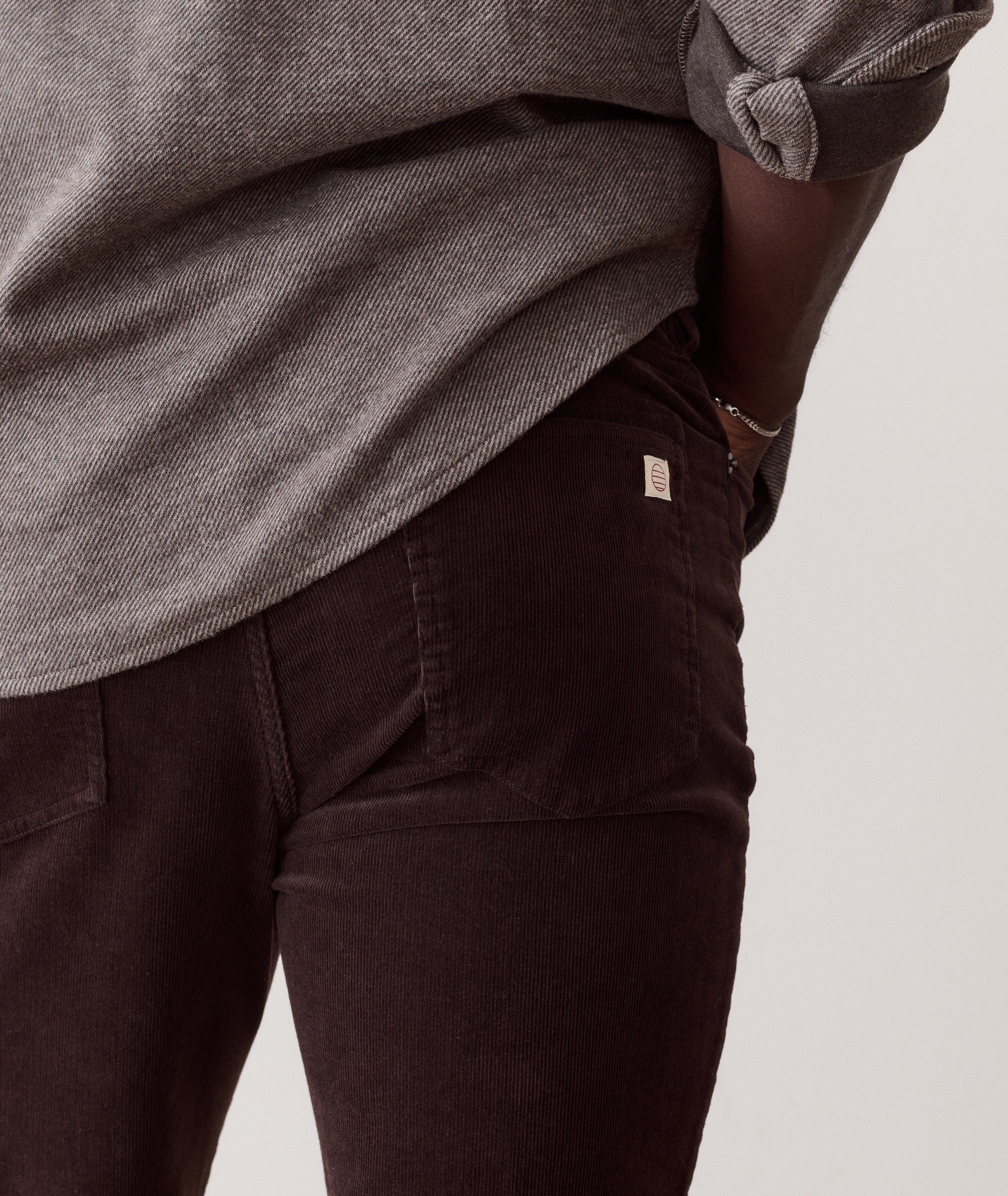 Comfortable brown corduroy pants