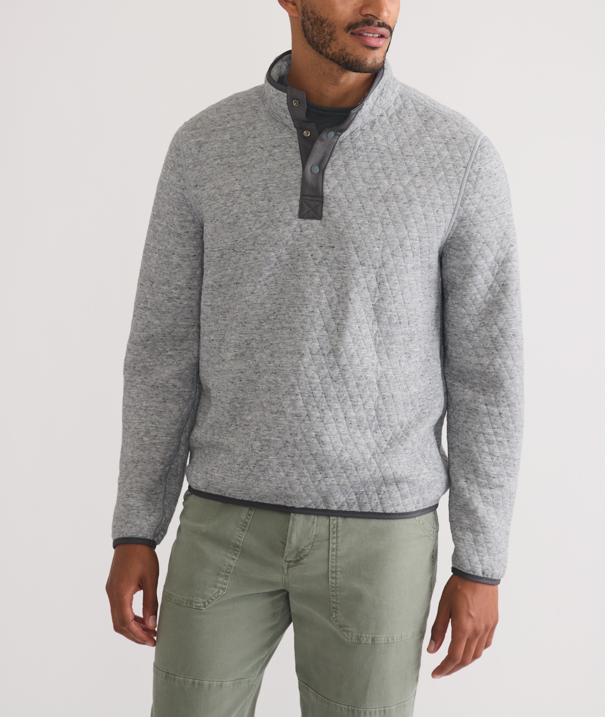 Corbet Quilted Reversible Pullover