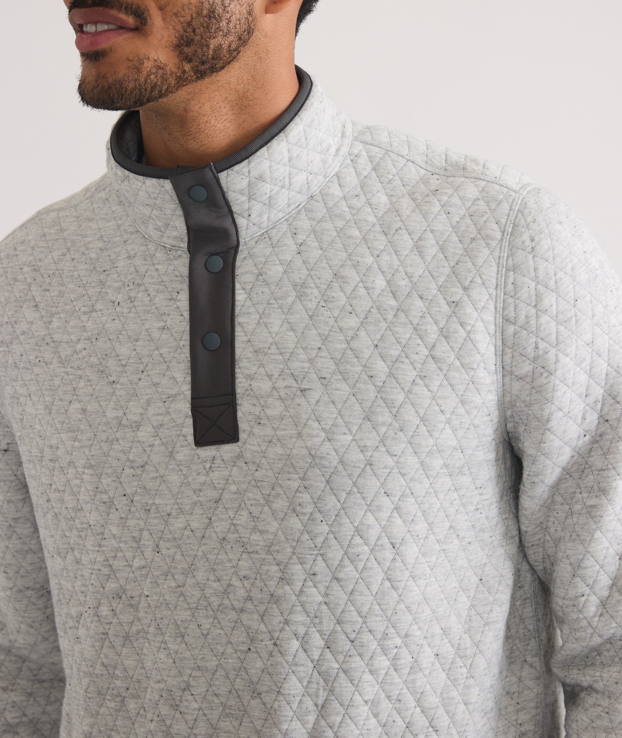 Corbet Quilted Reversible Pullover