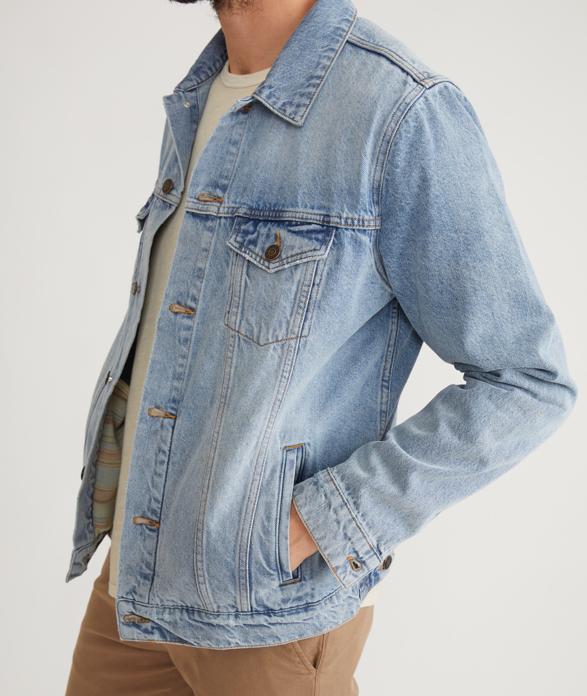 Marine Layer Jace Denim Trucker XL