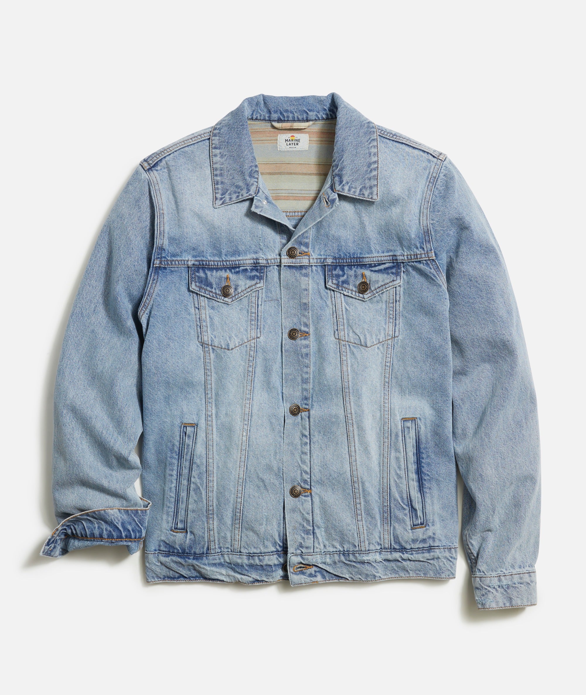 Marine Layer Jace Denim Trucker XL