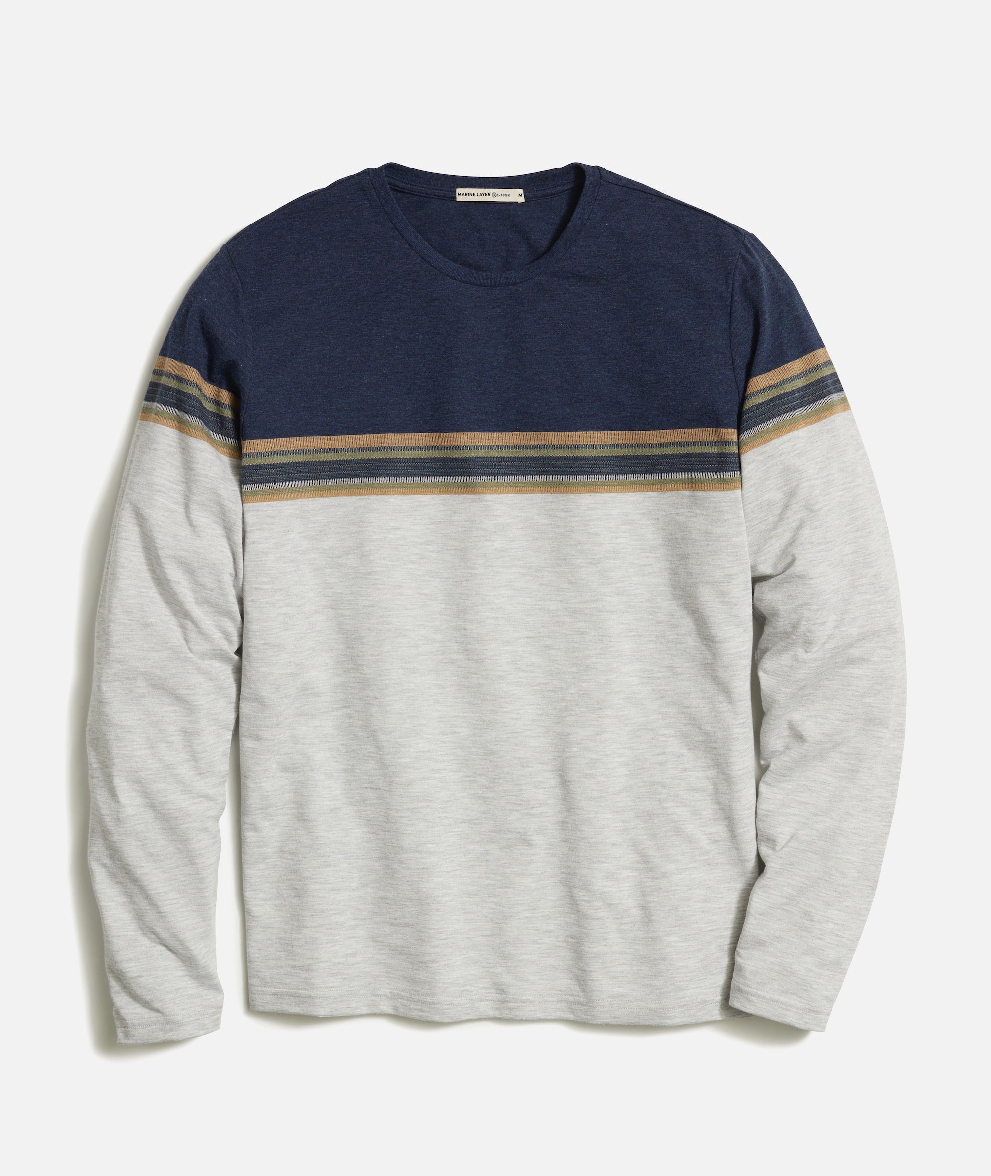 Jacob Long Sleeve Colorblock Tee – Marine Layer