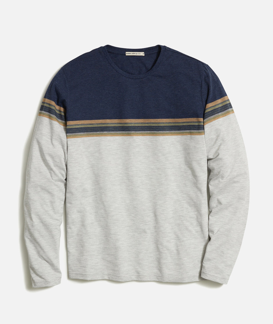 Jacob Long Sleeve Colorblock Tee