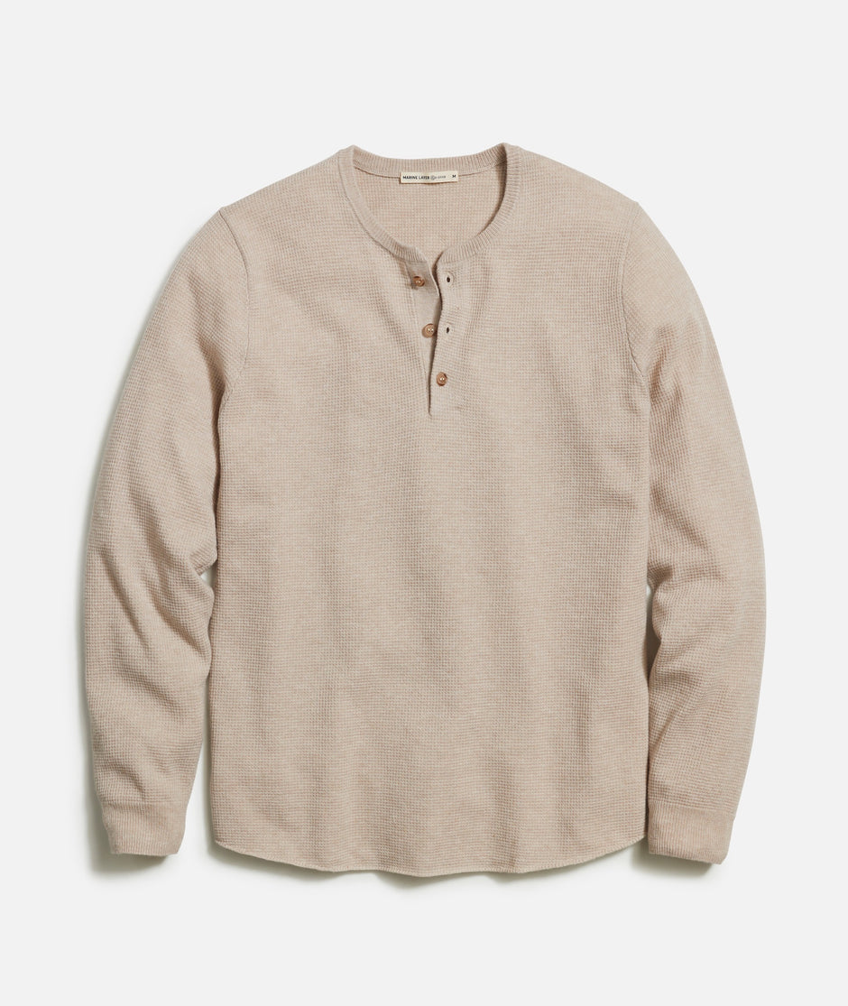 Merino Blend Sweater Henley