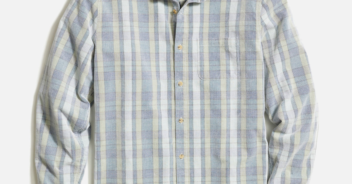 Plaid Corduroy Shirt 9826 main image 0