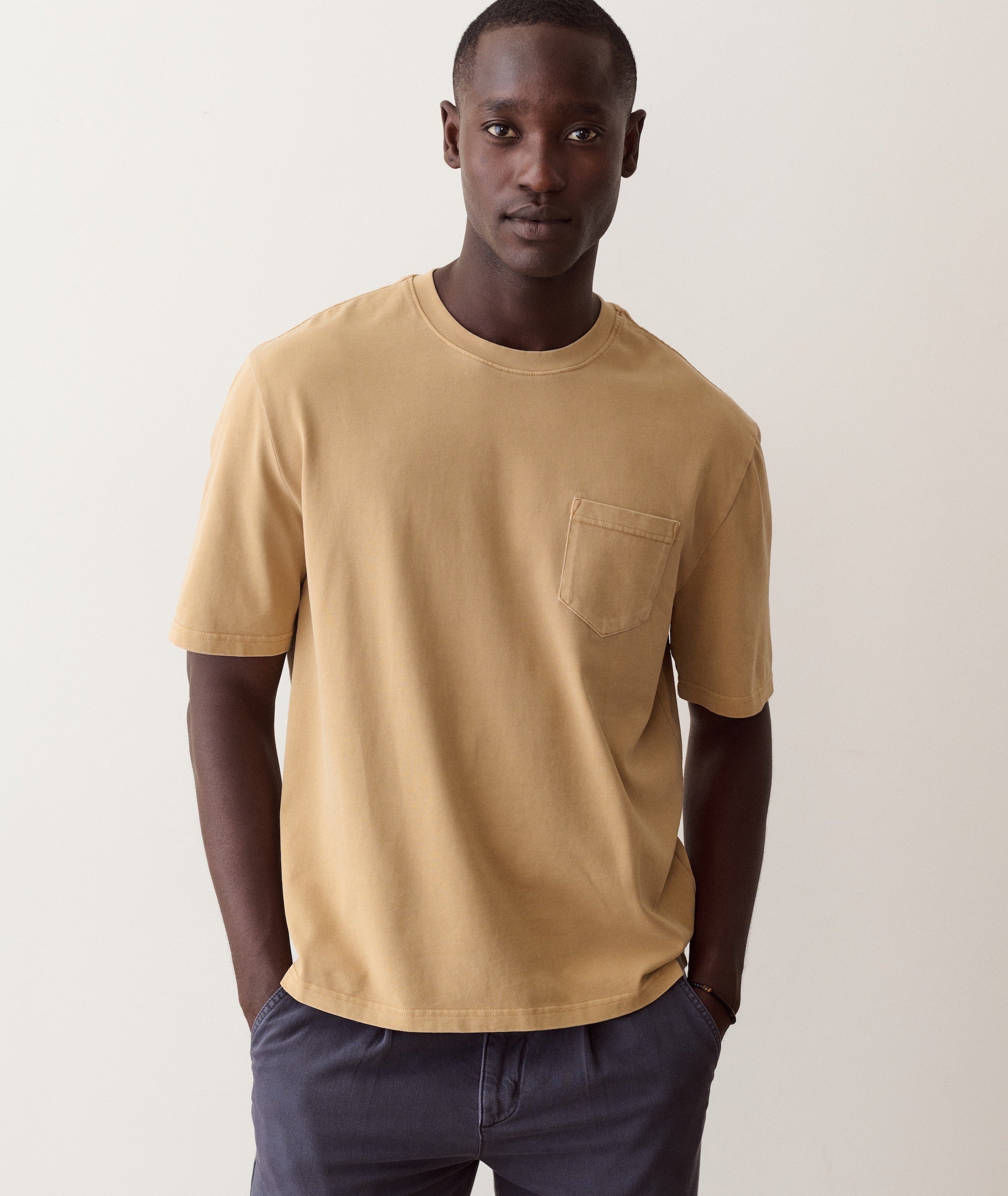 Luxe 250 Relaxed Pocket Tee