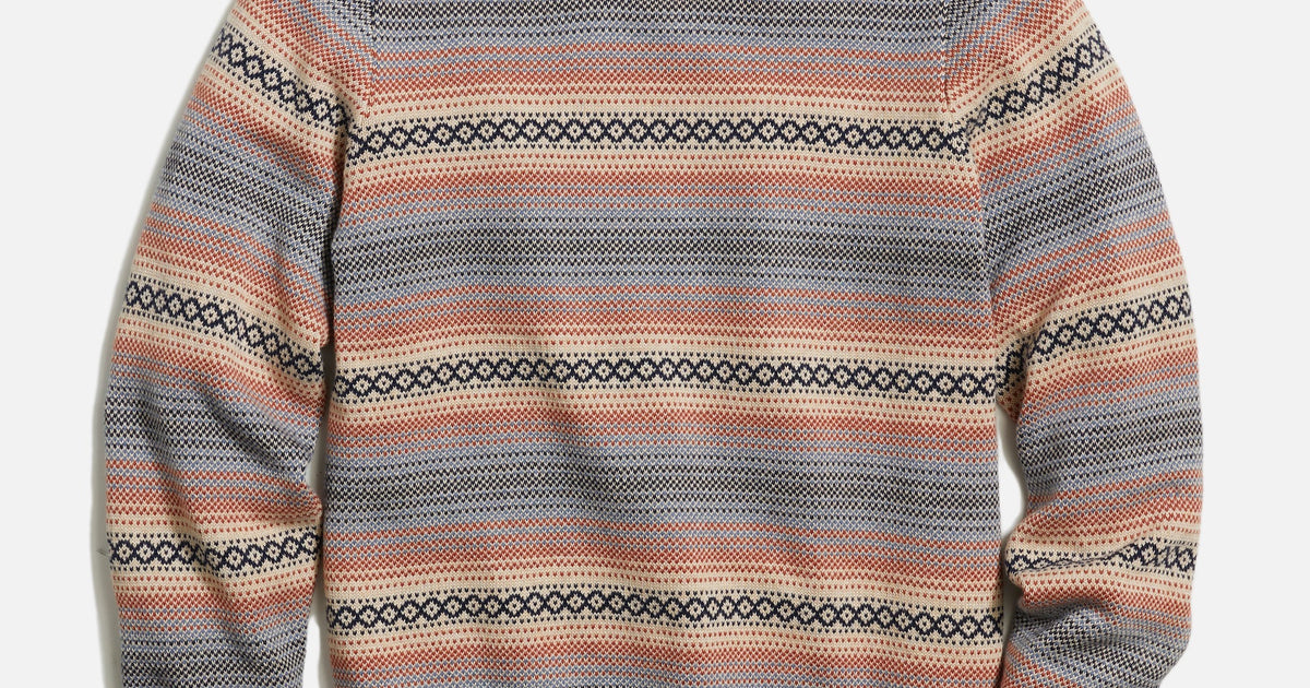 Reed Jacquard Crew Sweater – Marine Layer