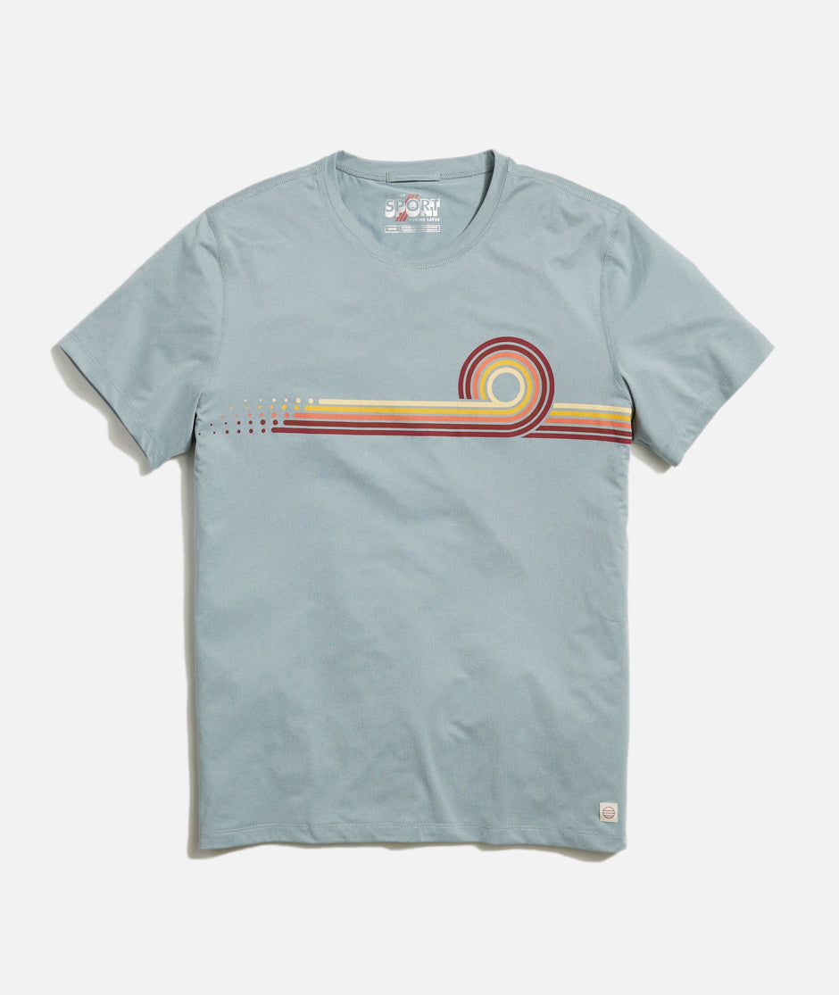 Re-Spun Sport Crew Graphic Tee