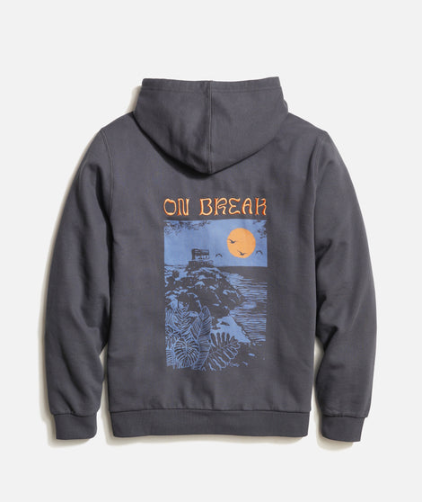 Signature Fleece Graphic Popover in Asphalt