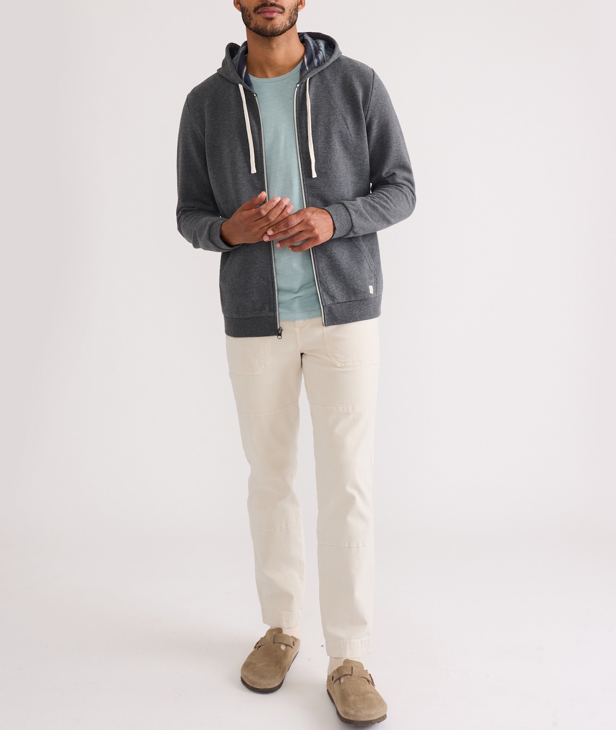 Fleece Stripe Full-Zip