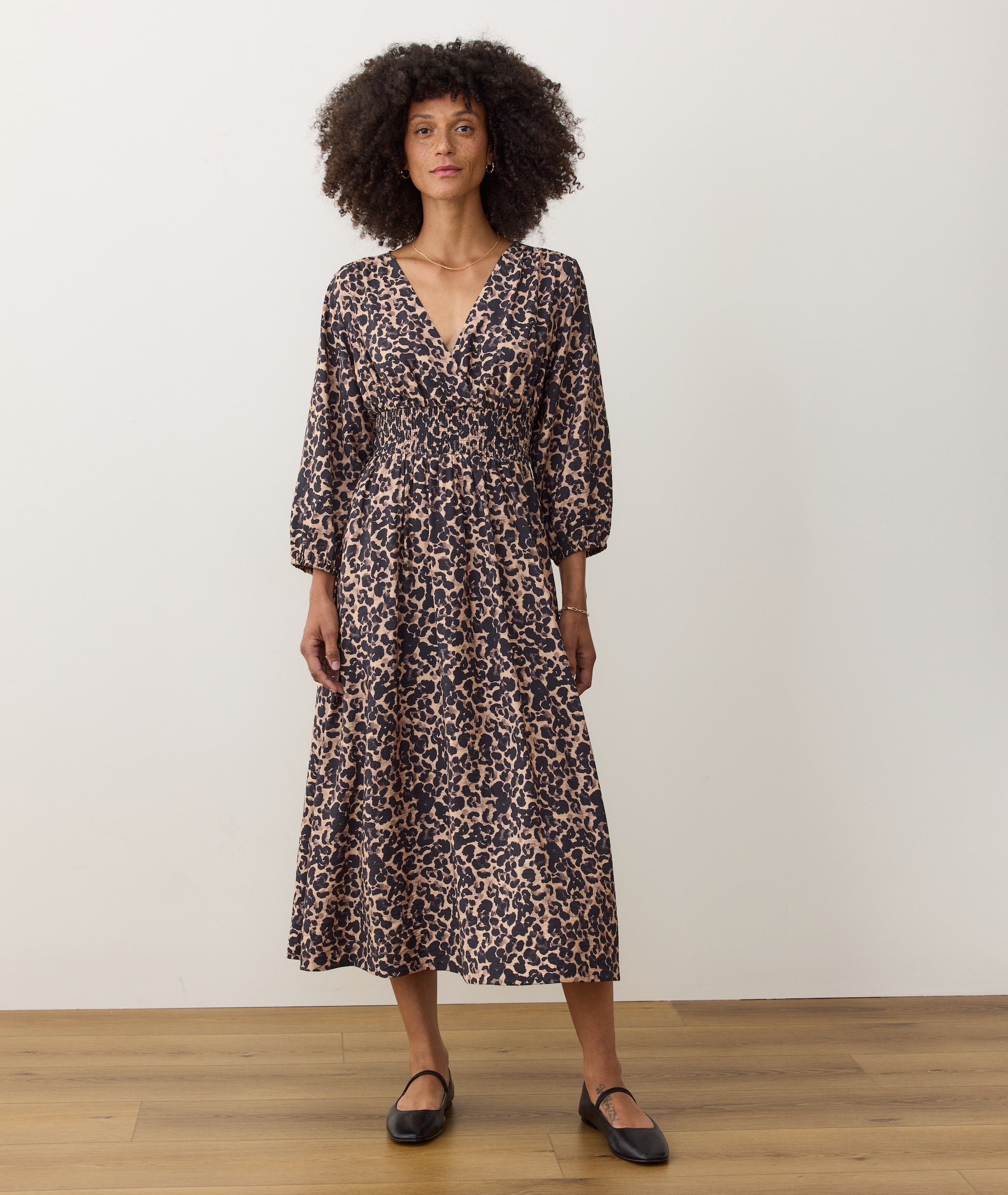Women's Daphne Maxi Dress | Leopard | Large by Marine Layer Women's Daphne Maxi Dress | Leopard | Large by Marine Layer