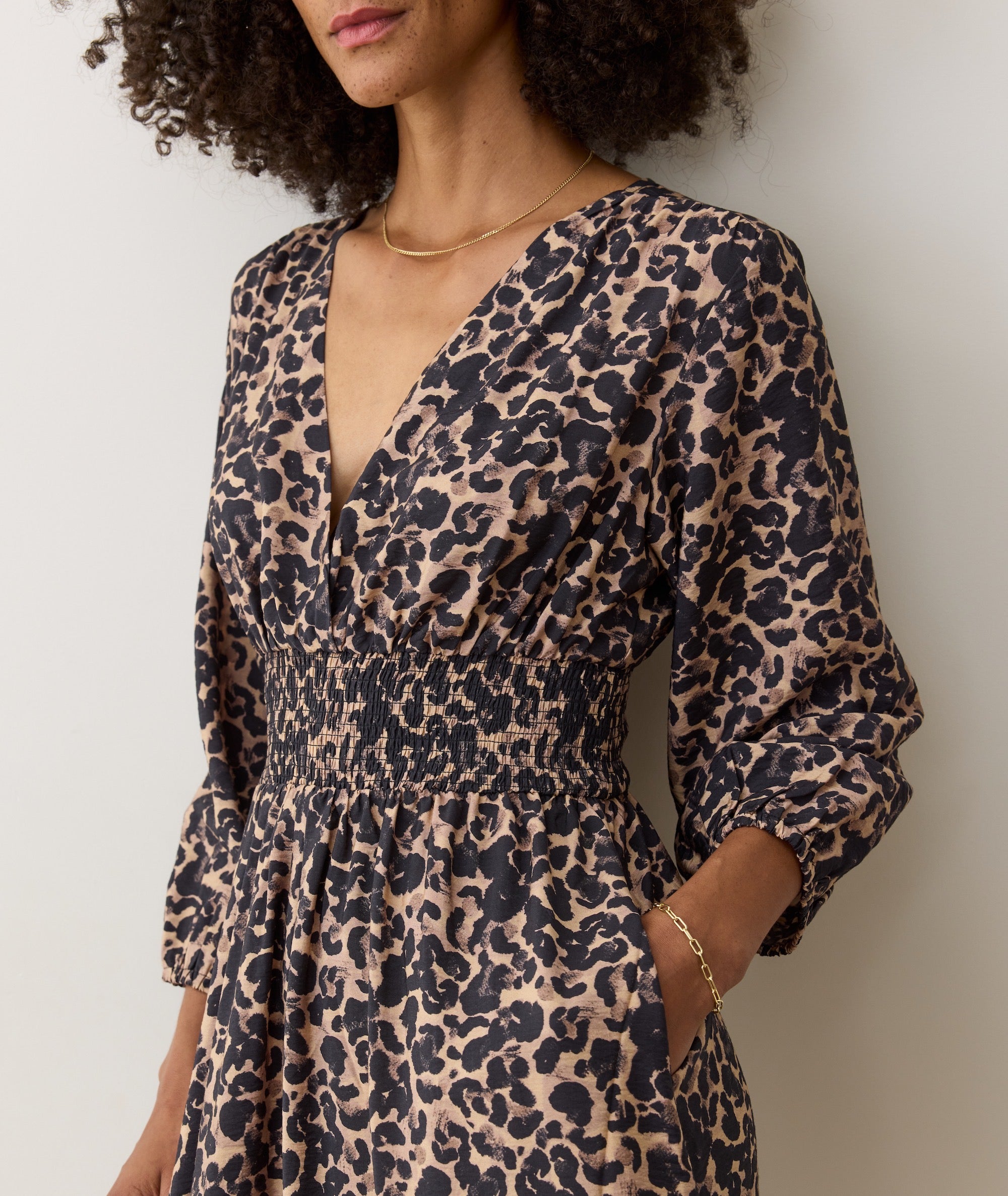 Women's Daphne Maxi Dress | Leopard | Large by Marine Layer Women's Daphne Maxi Dress | Leopard | Large by Marine Layer