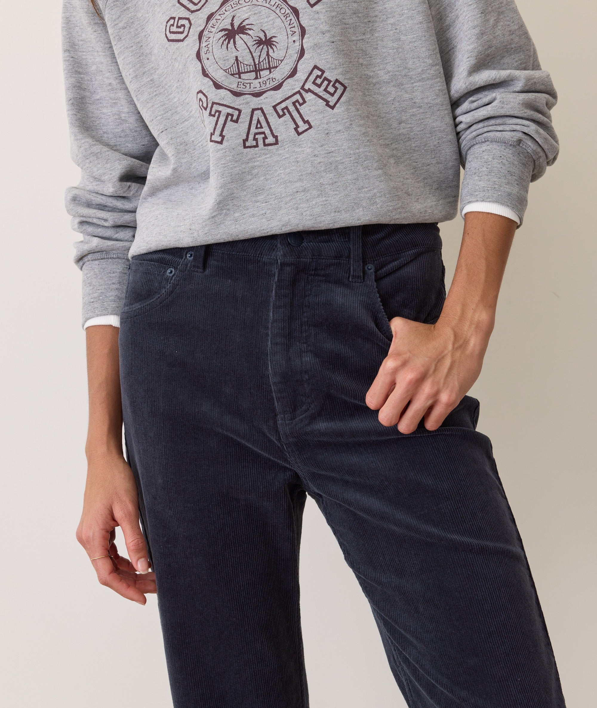 Charlie Corduroy Straight Leg Pant