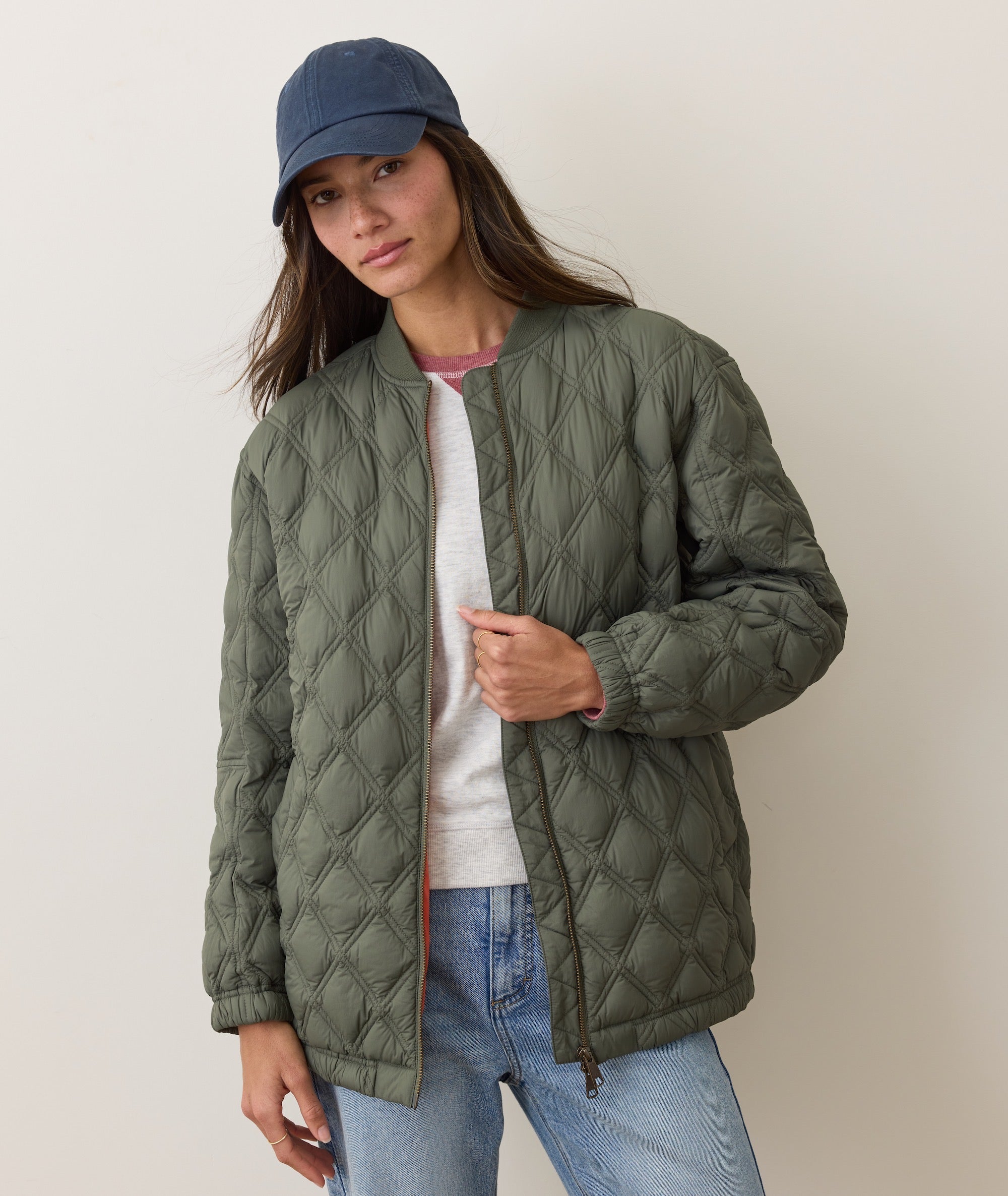 Marina Quilted Oversized Bomber