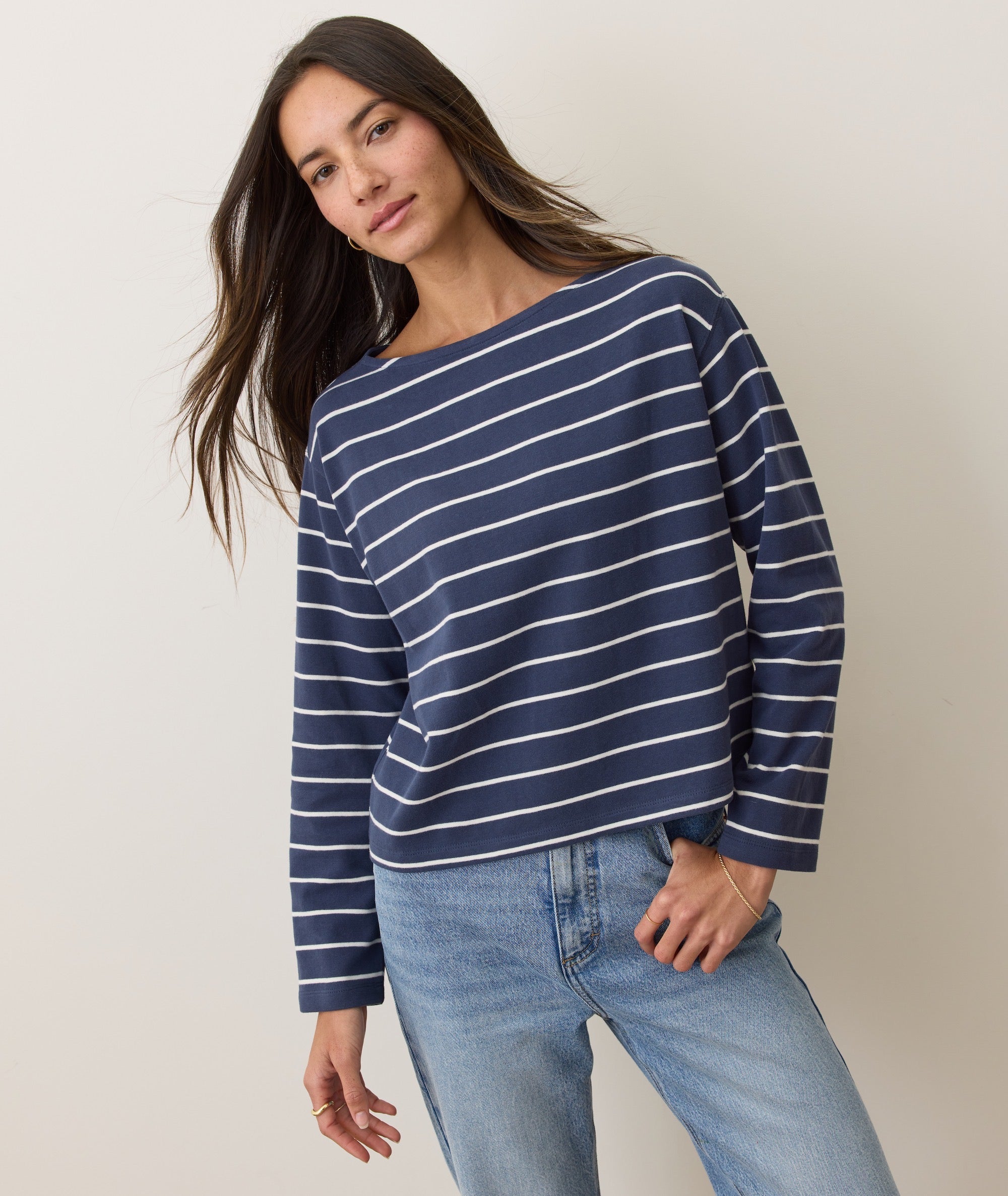 Sueded Jersey Mariner Tee