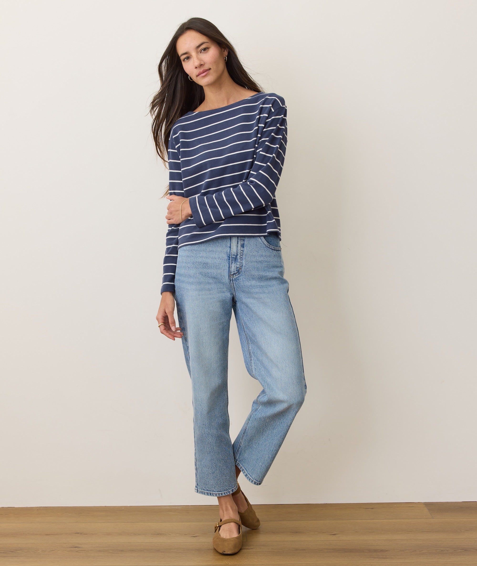 Sueded Jersey Mariner Tee