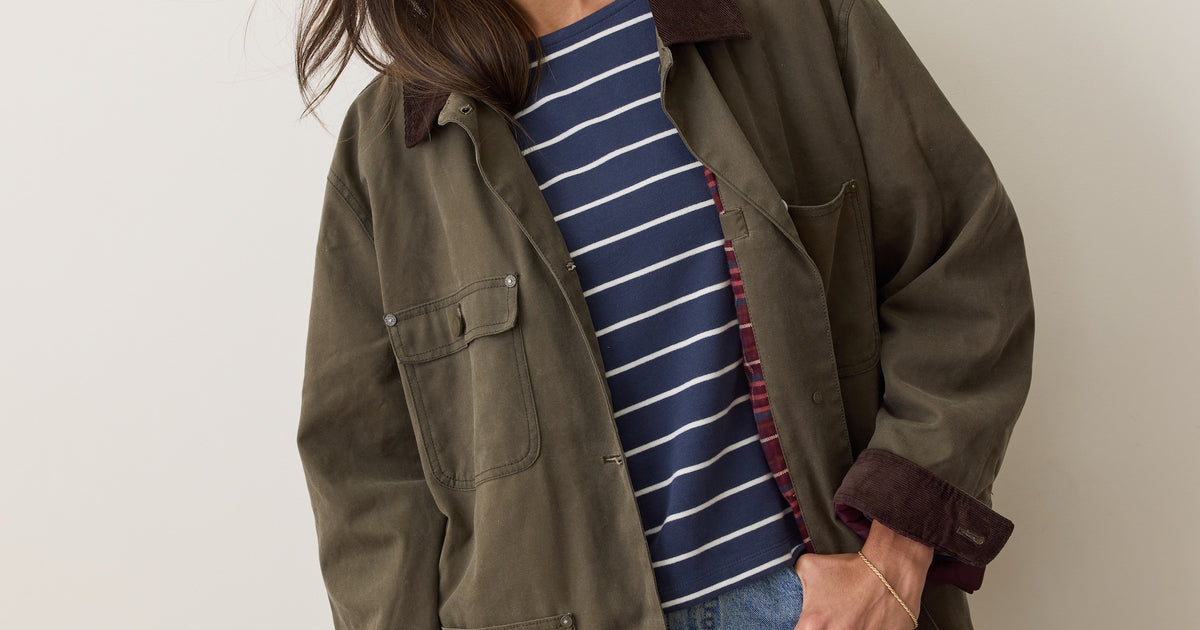 Riley Waxed Barn Jacket – Marine Layer