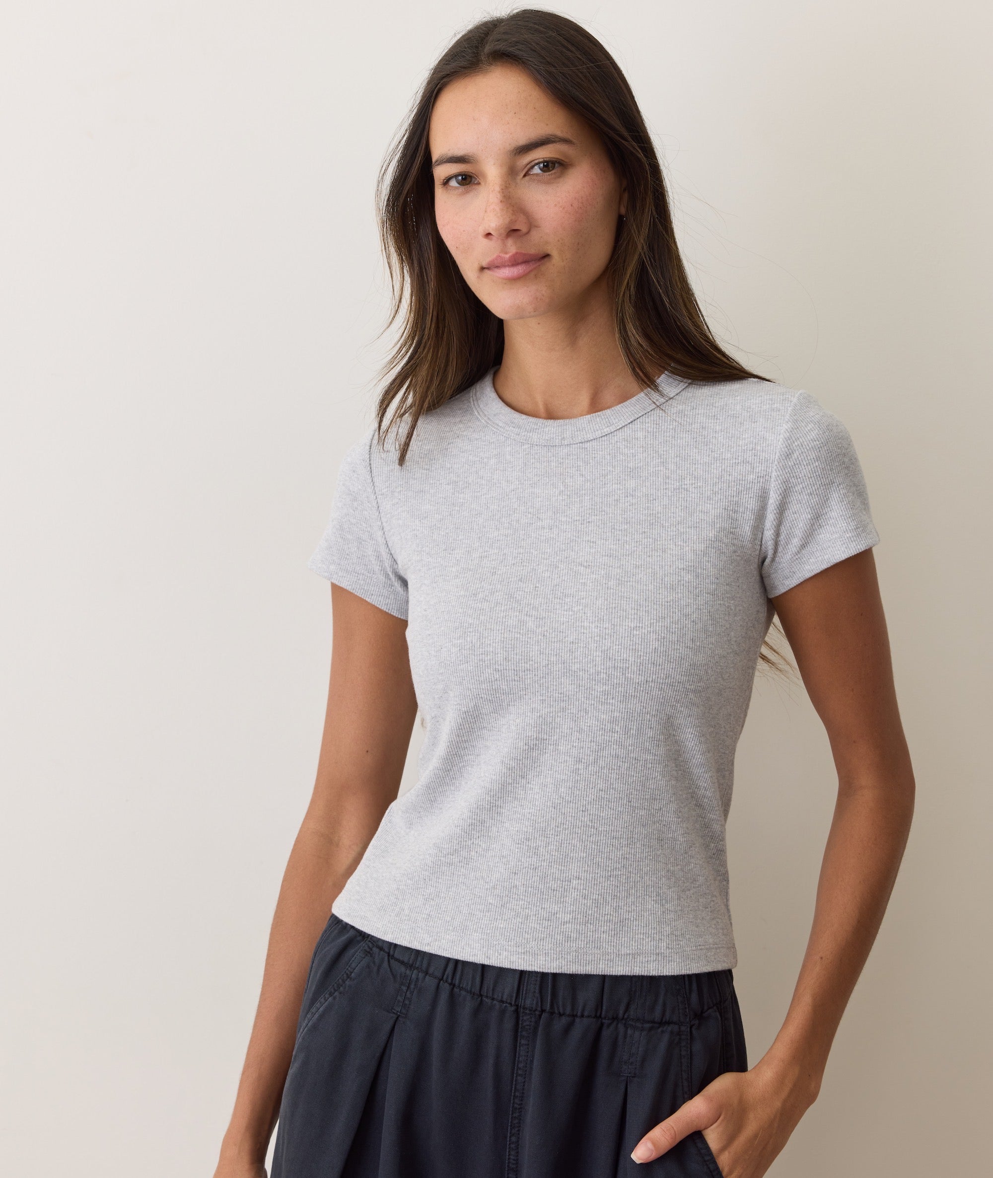 Lexi Rib Sun-In Crew Tee