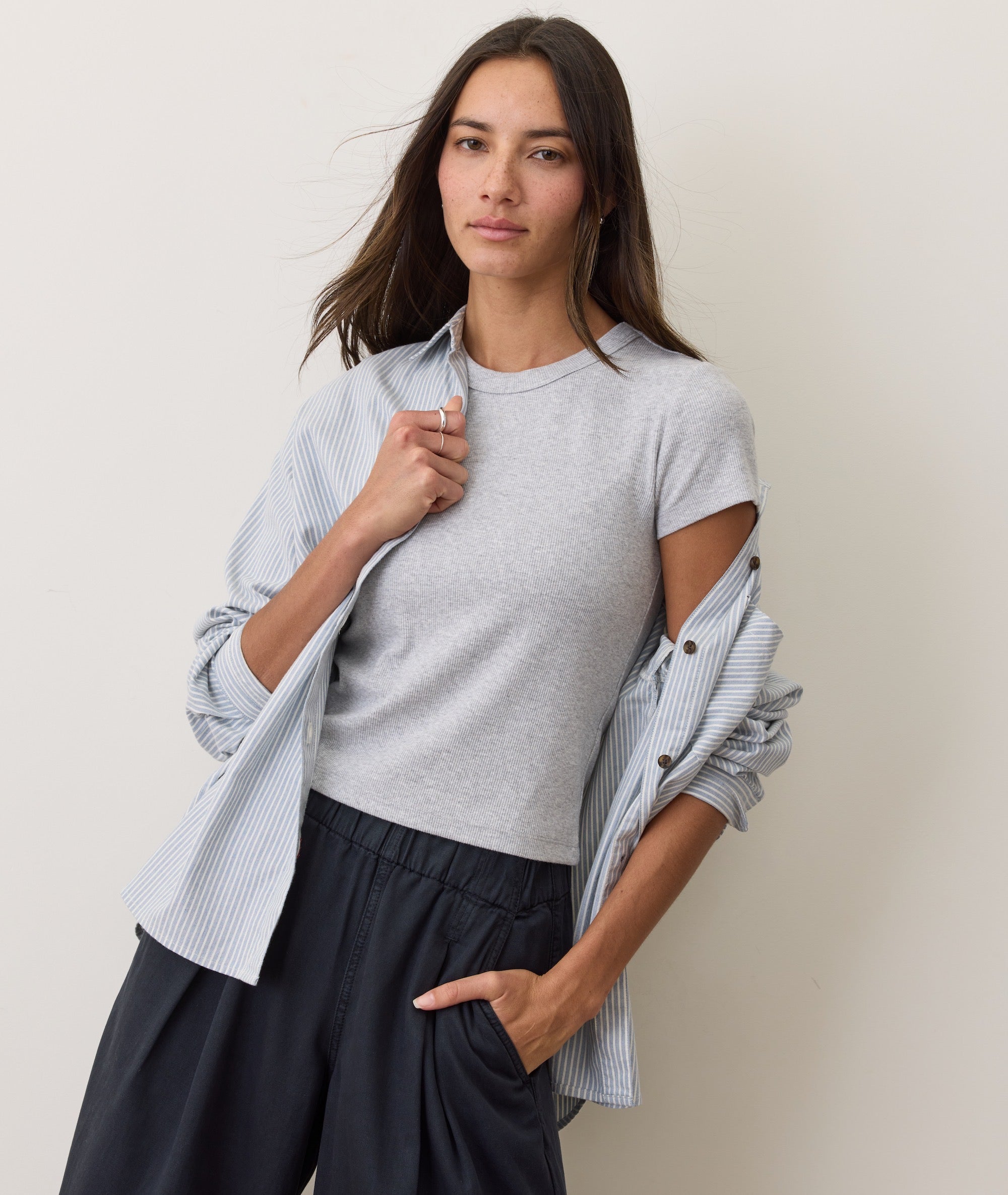 Lexi Rib Sun-In Crew Tee