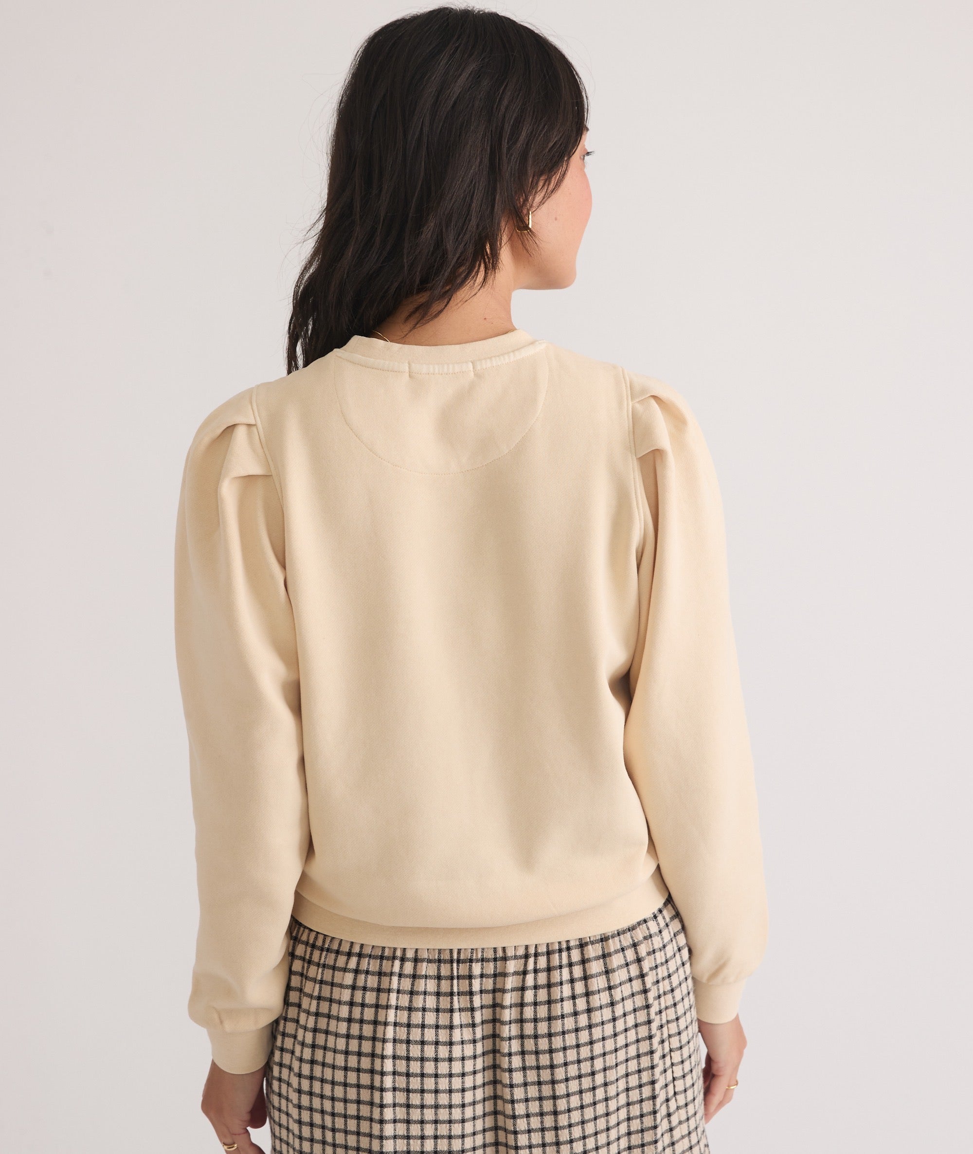 Enya Puff Sleeve Sweatshirt Marine Layer