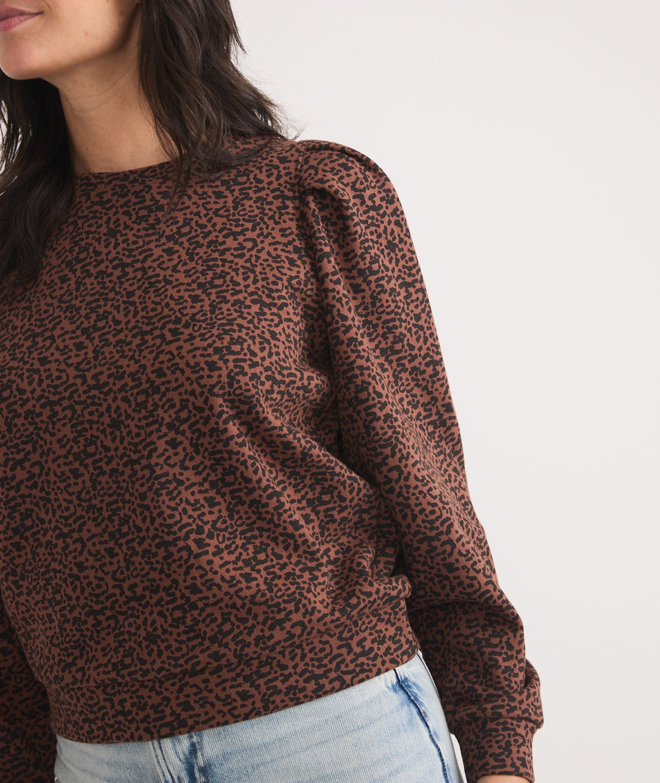 Enya Puff Sleeve Sweatshirt