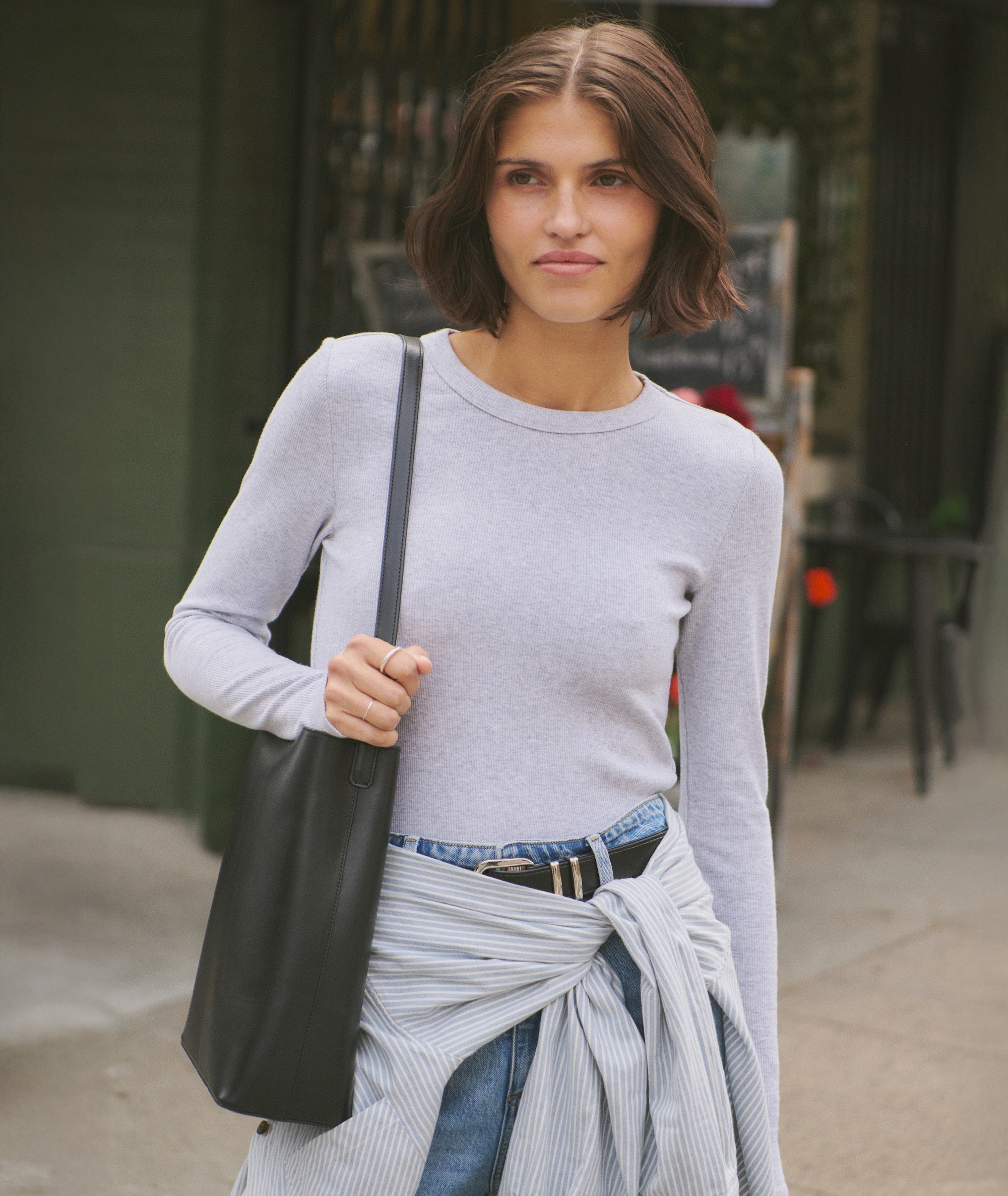 Lexi Rib Sun-In Longsleeve Crew Tee