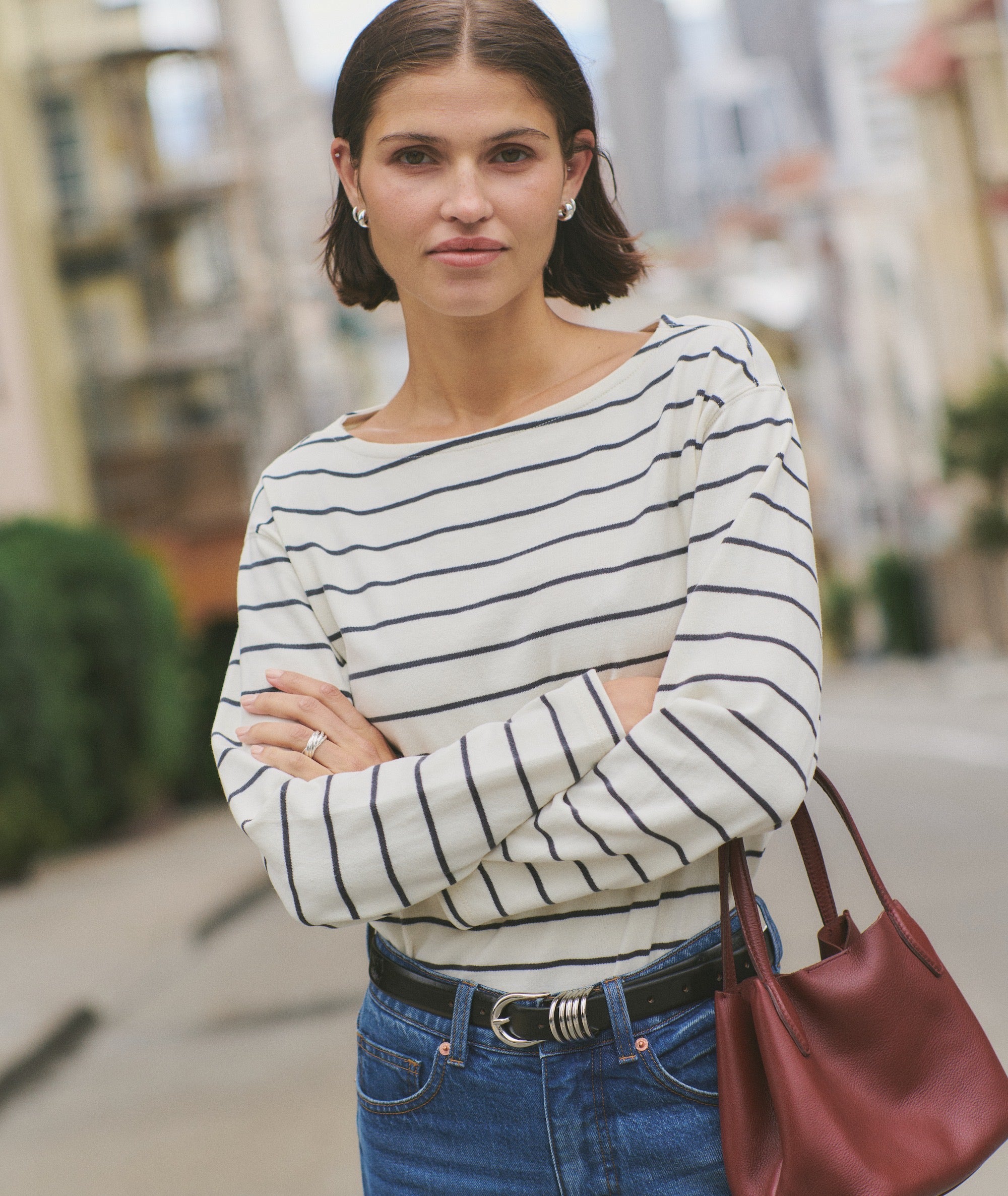 Sueded Jersey Mariner Tee