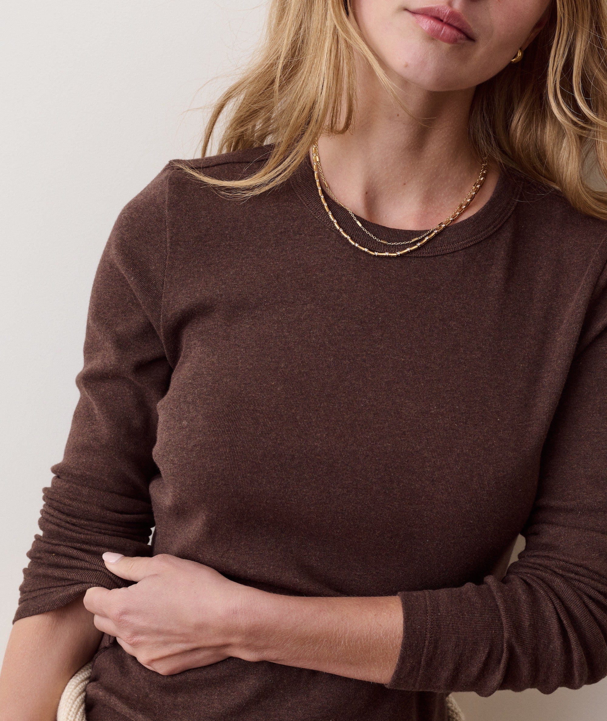 Mini Rib Long Sleeve Crew Tee