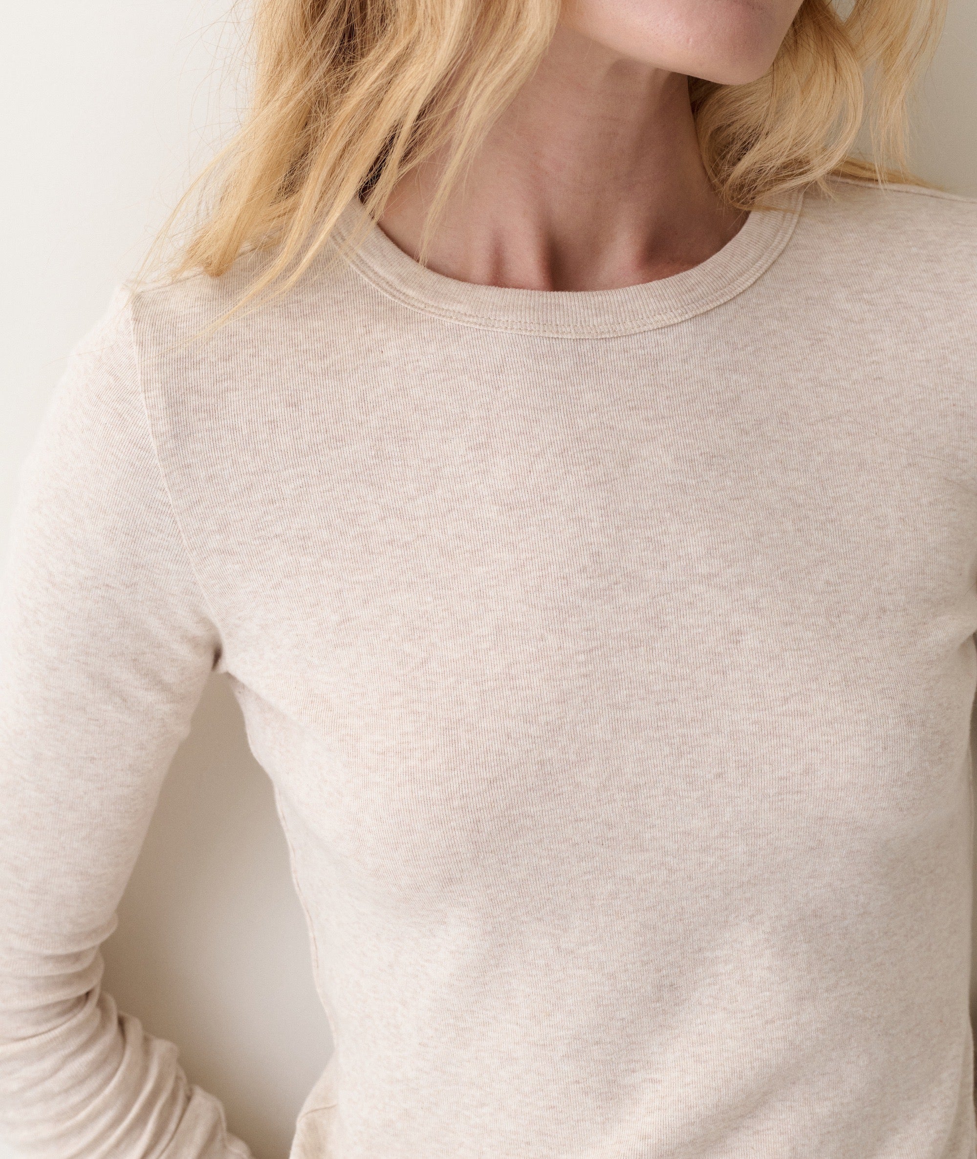 Mini Rib Long Sleeve Crew Tee