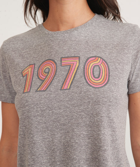 Re-Spun Crop Graphic Tee