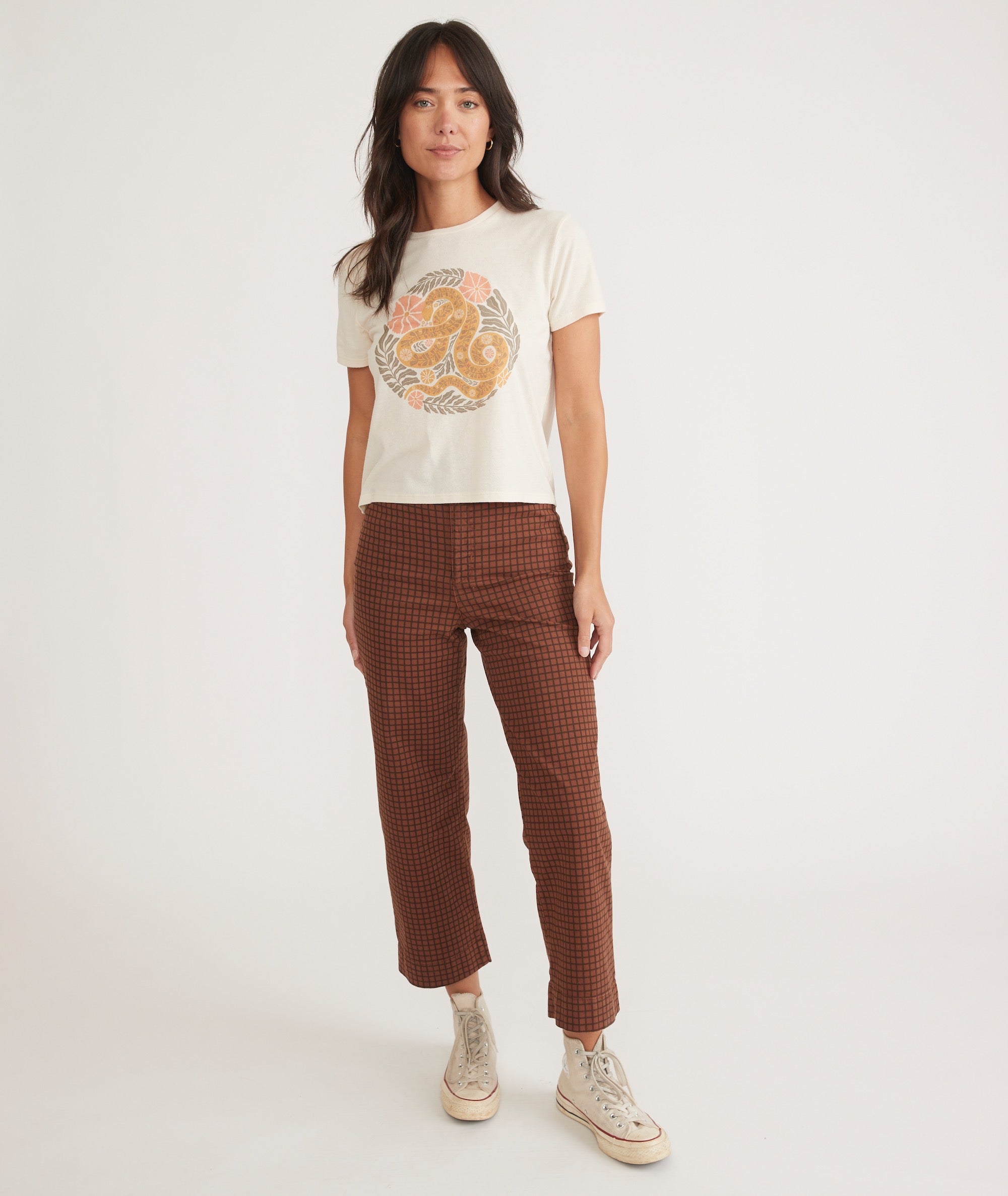 Re-Spun Crop Graphic Tee