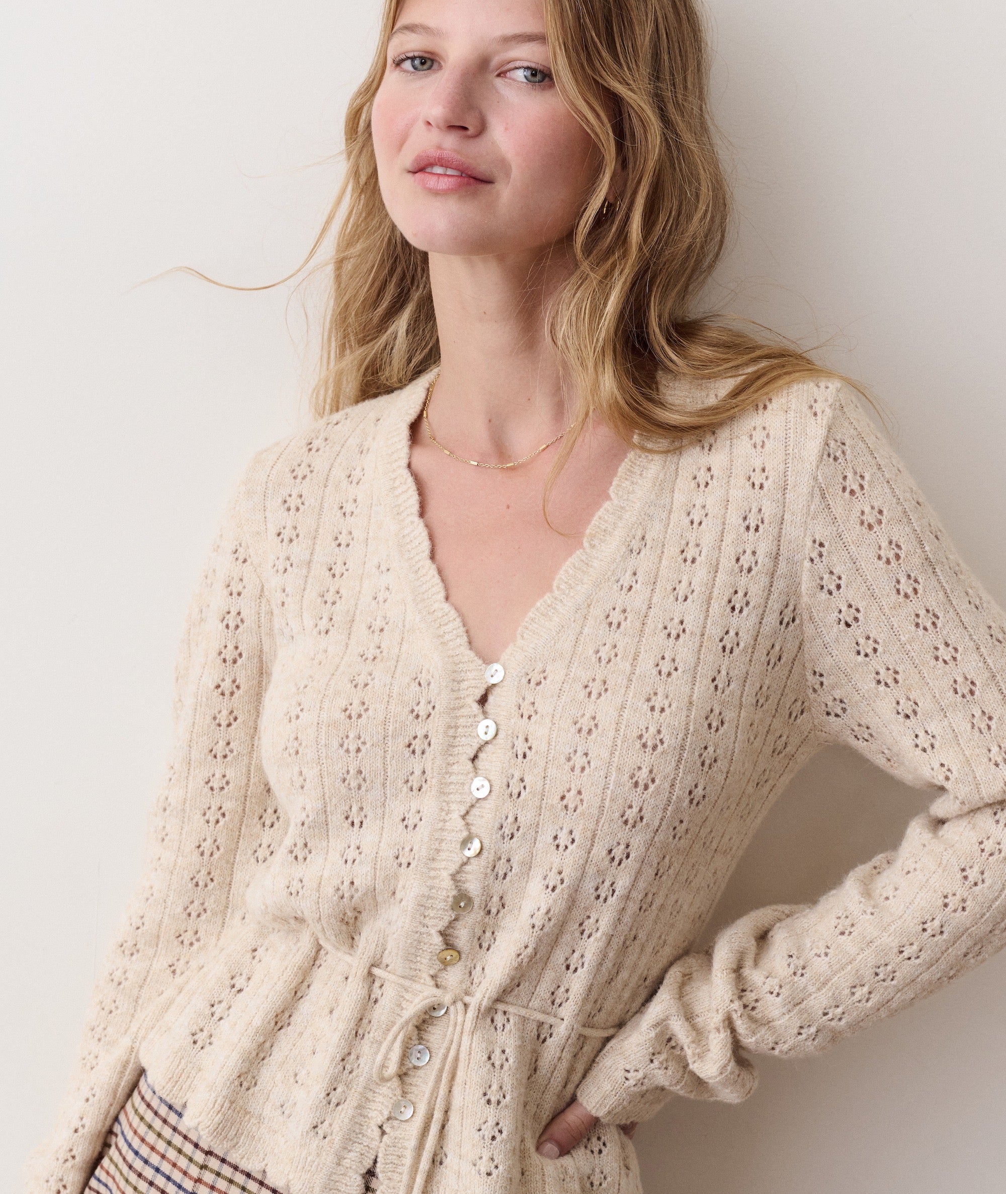 Sophie Pointelle Cardigan