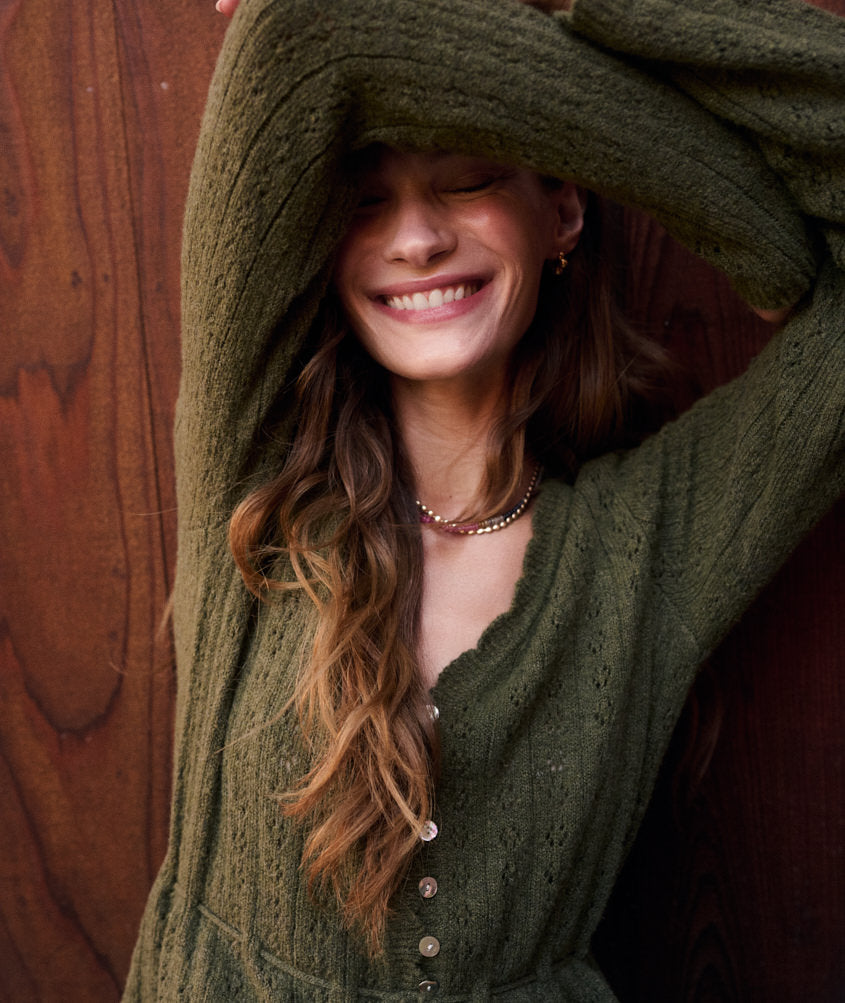 Sophie Pointelle Cardigan