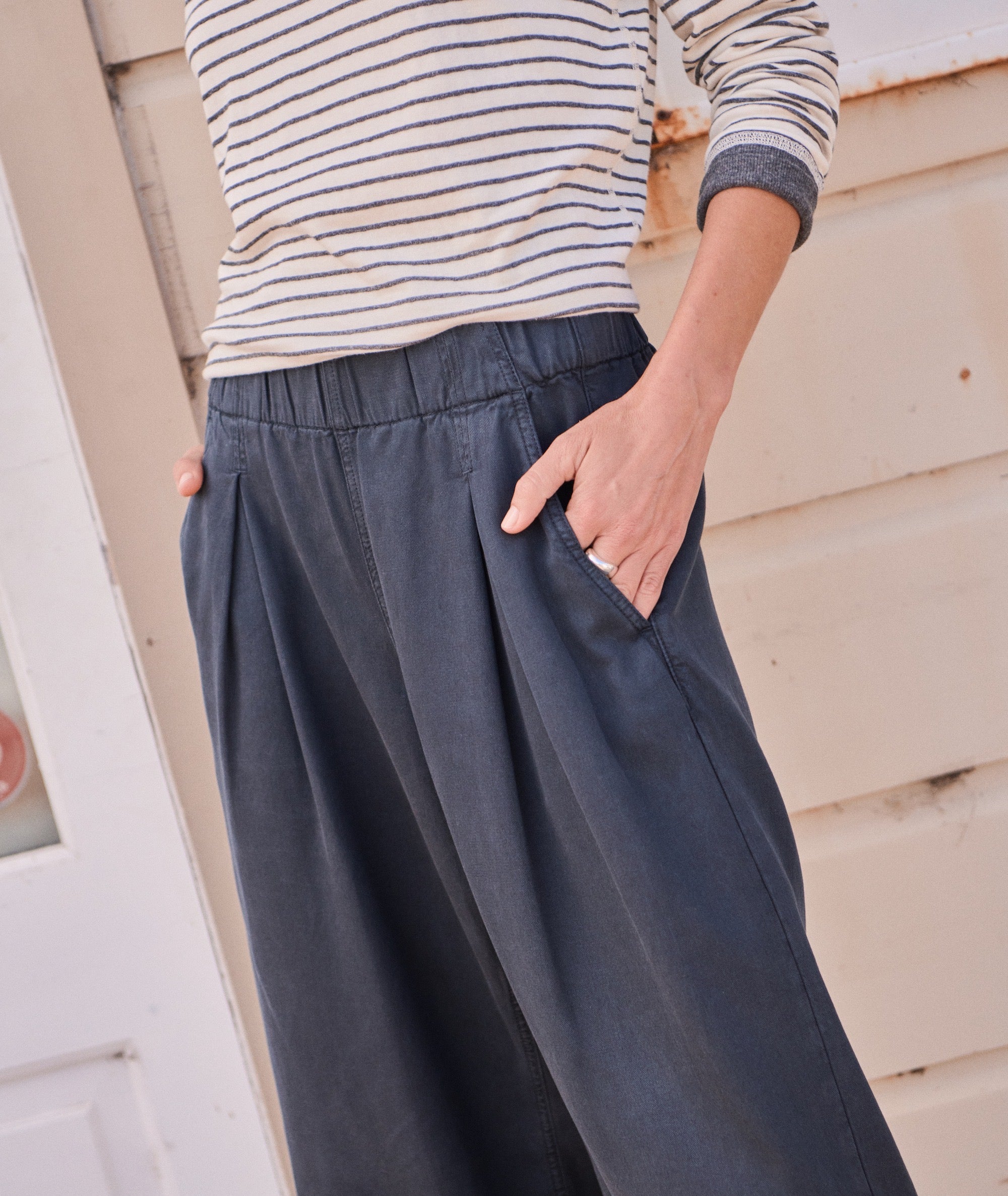 Allison Pleated Wide Leg Trouser