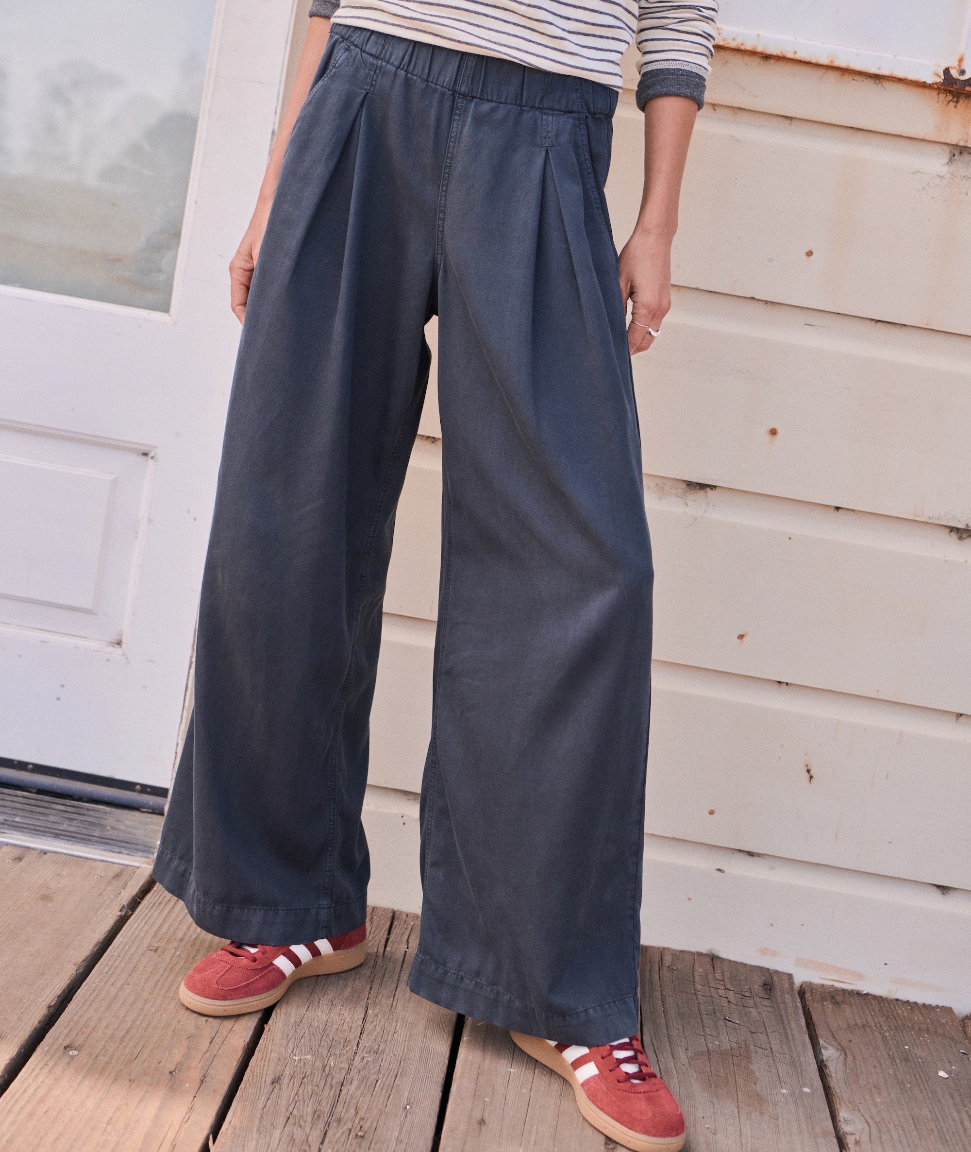 Allison Pleated Wide Leg Trouser