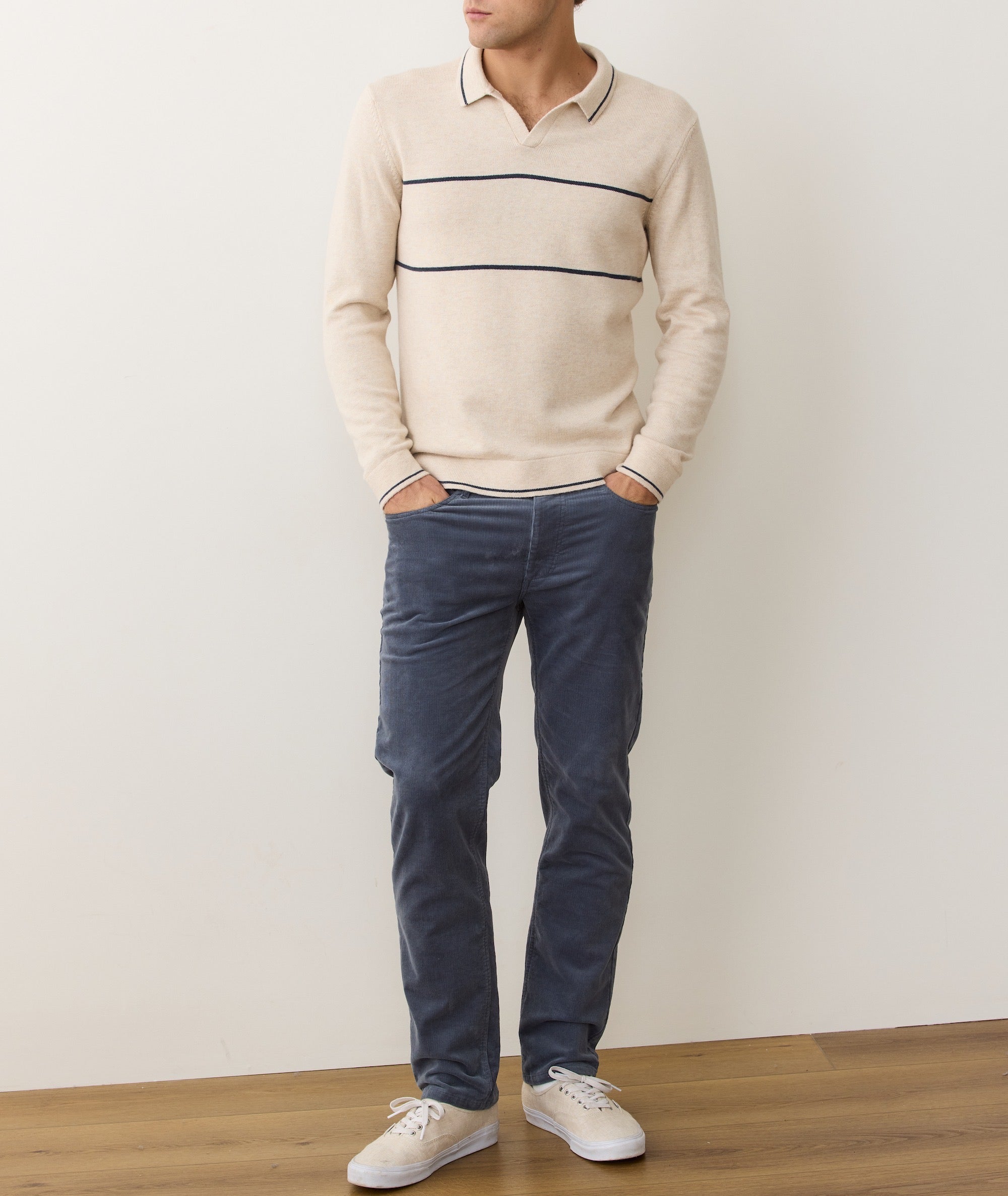 Liam Long Sleeve Sweater Polo