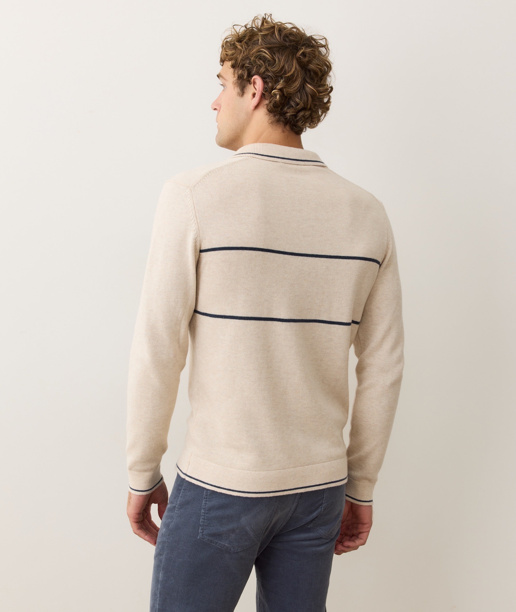 Liam Long Sleeve Sweater Polo