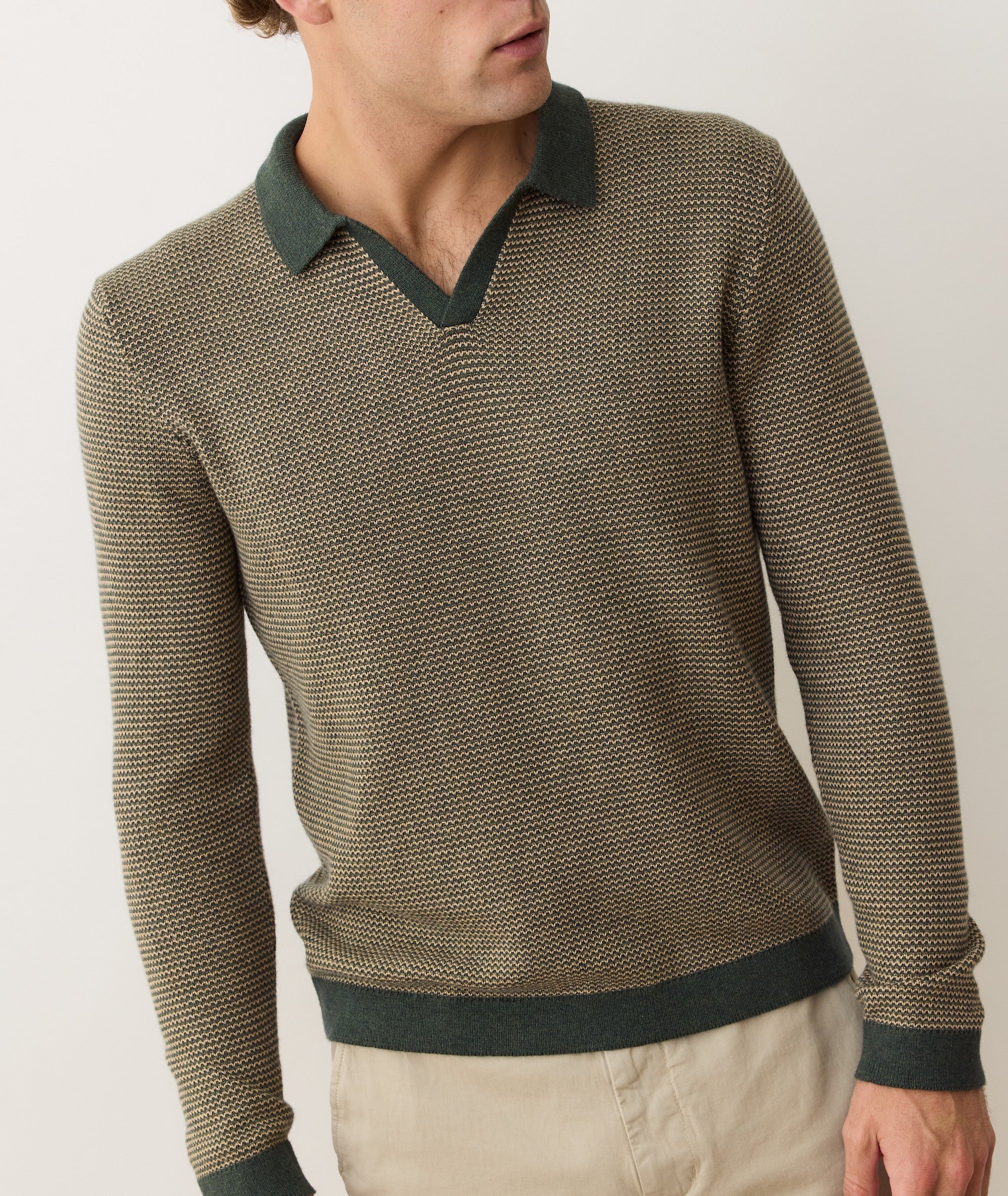 Liam Long Sleeve Sweater Polo