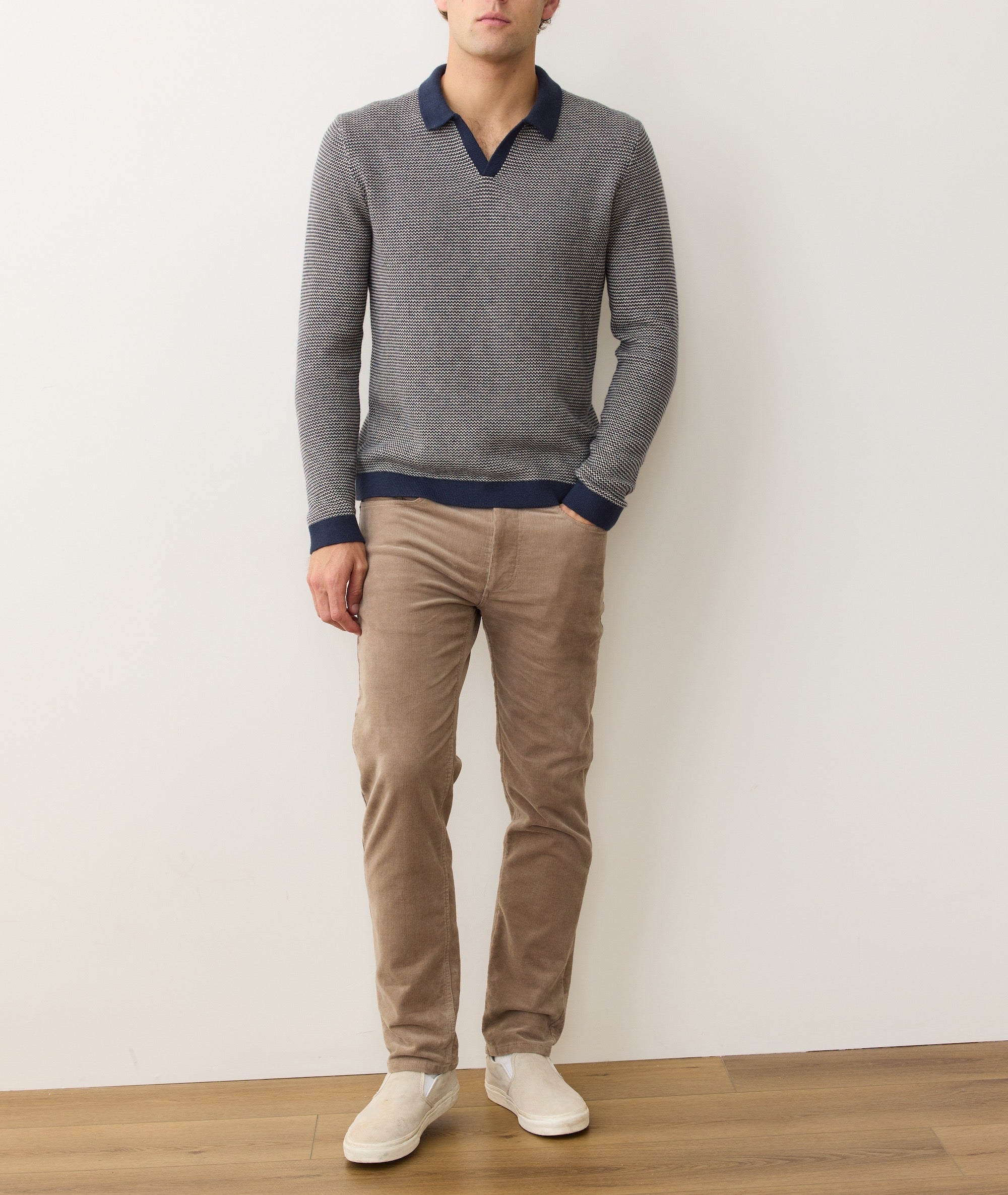 Liam Long Sleeve Sweater Polo