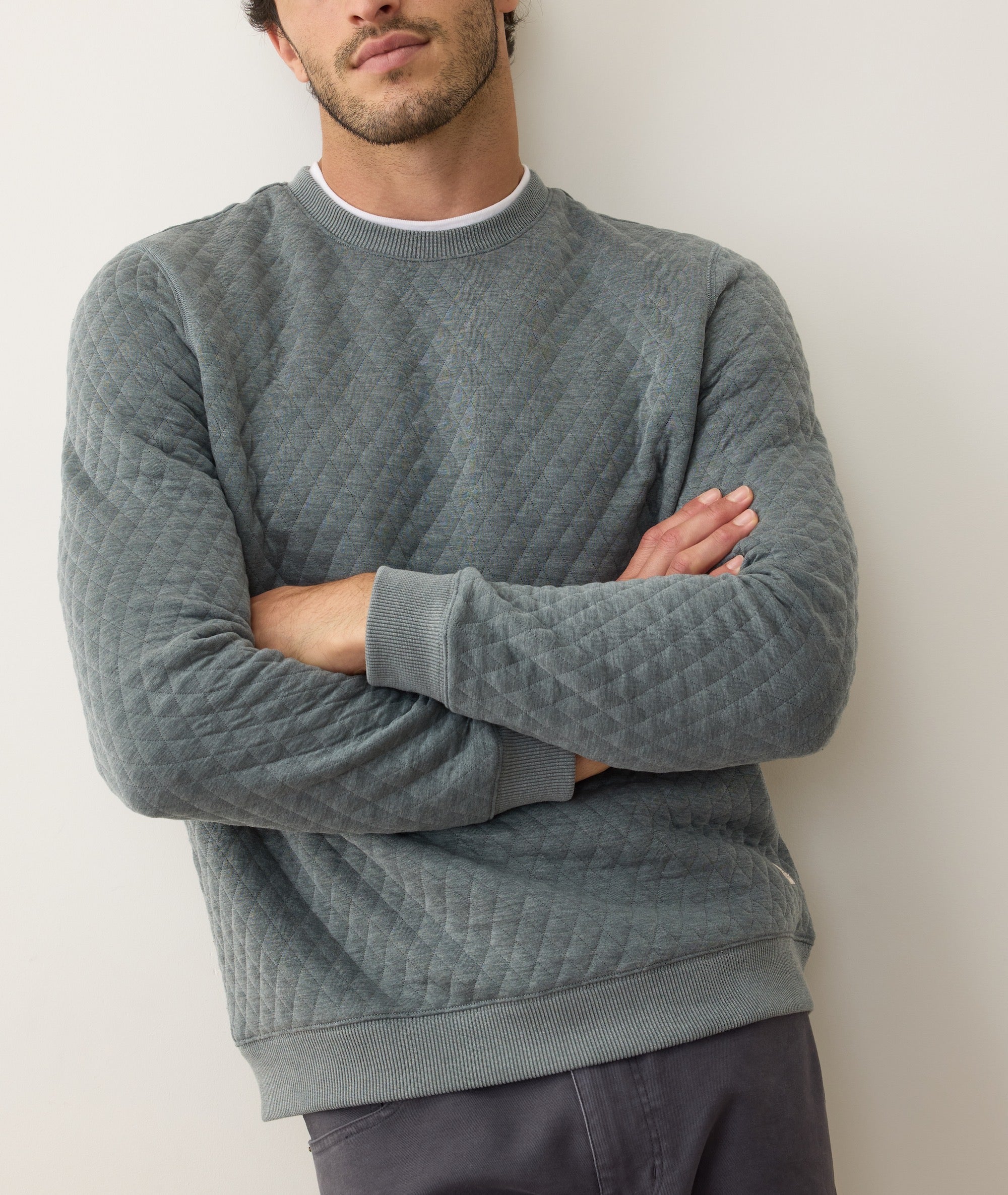 Corbet Quilted Crewneck